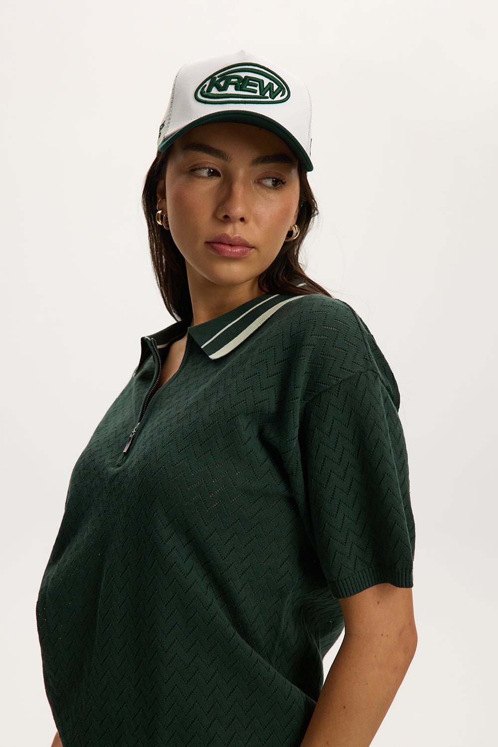 Knit Zip Polo Unisex