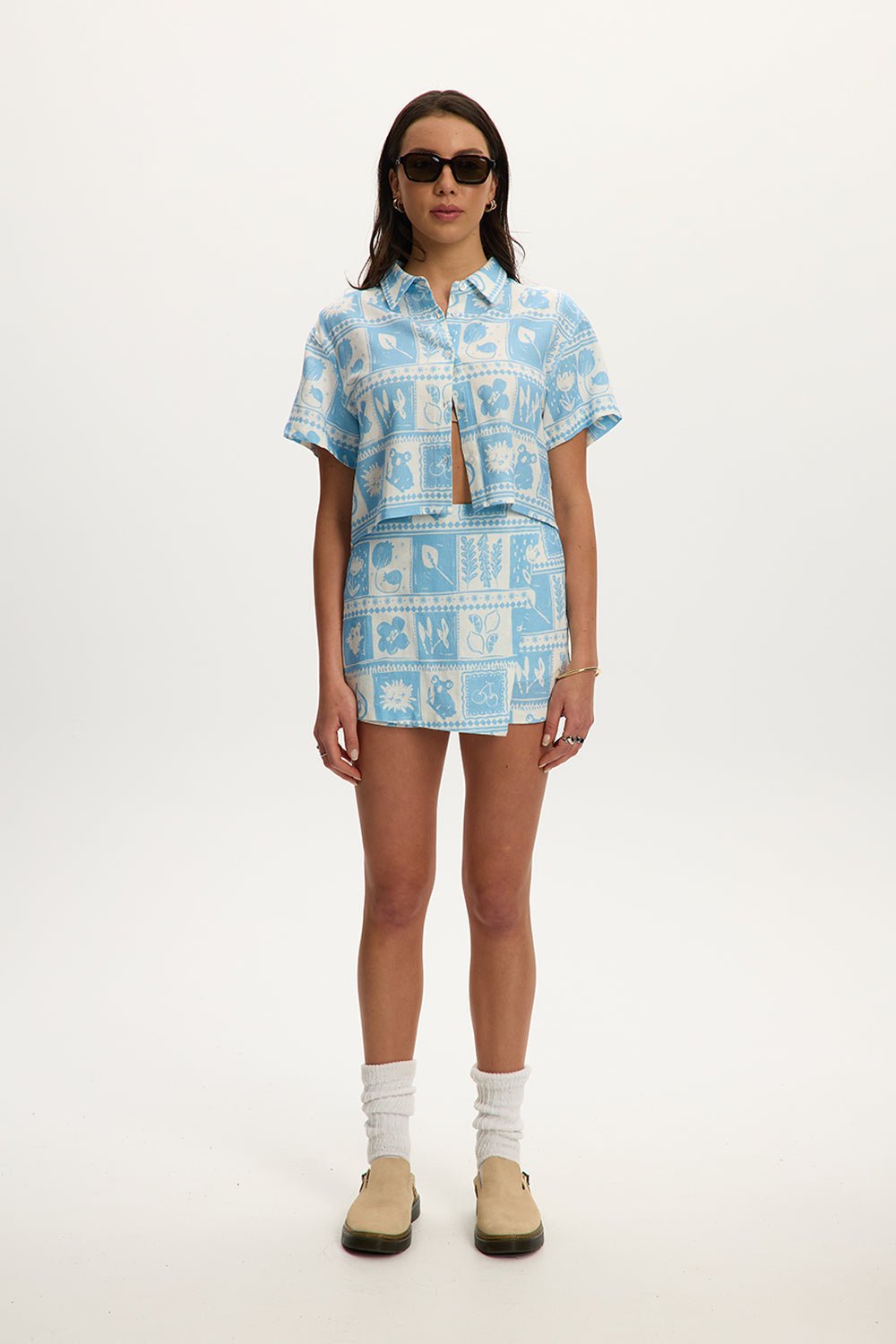 Jupe-short en lin Gali