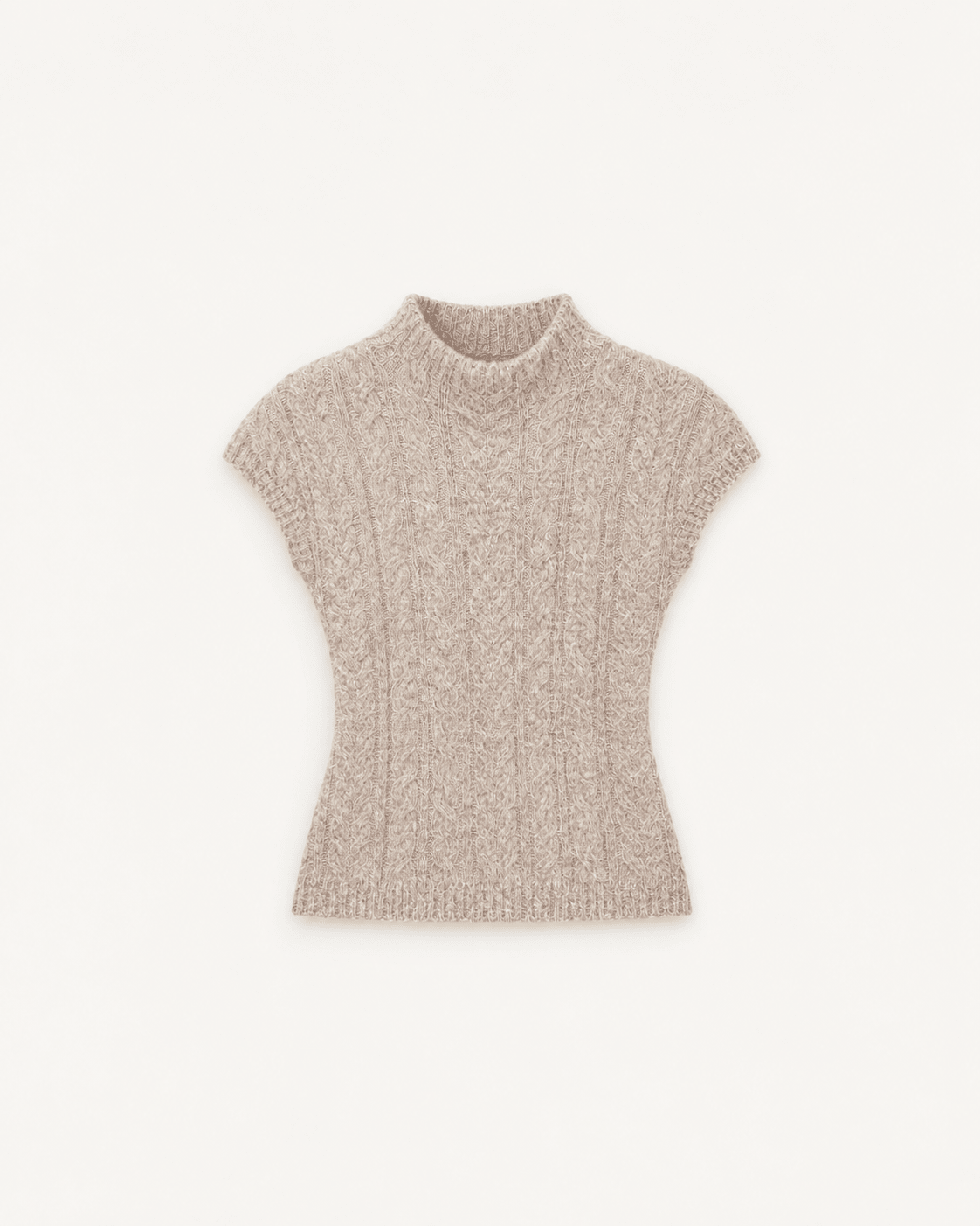 Lisse Cableknit Mockneck