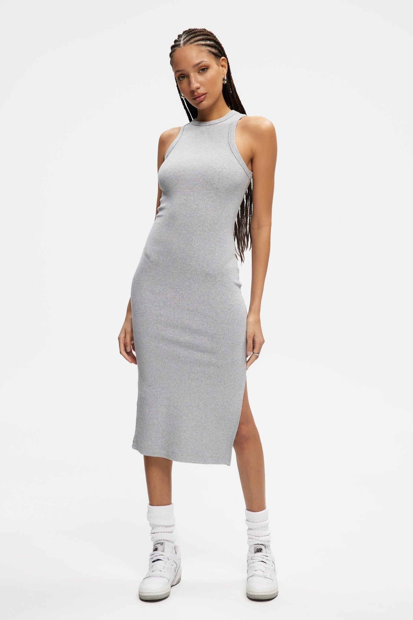 Heather grey dress hotsell