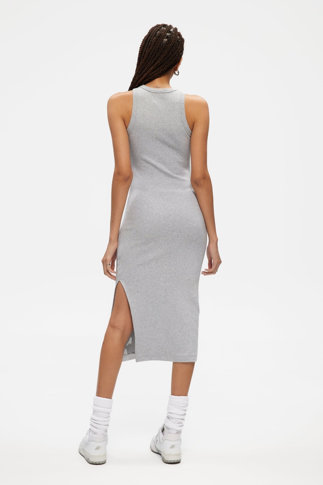 Ribbed Halter Dress