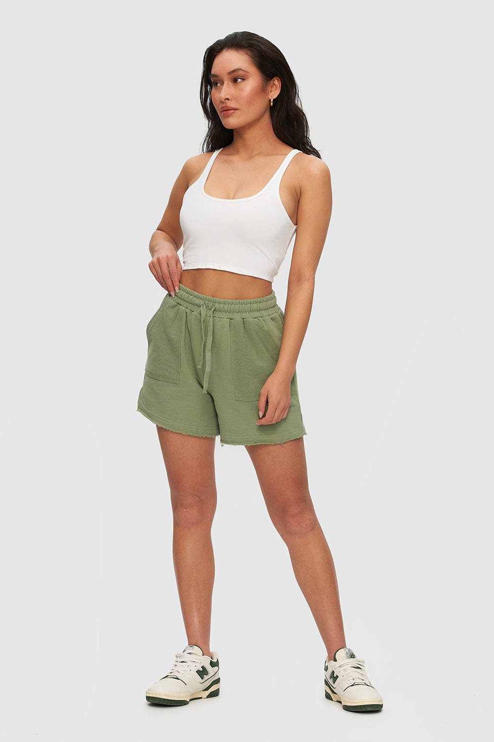 Short à poches plaquées