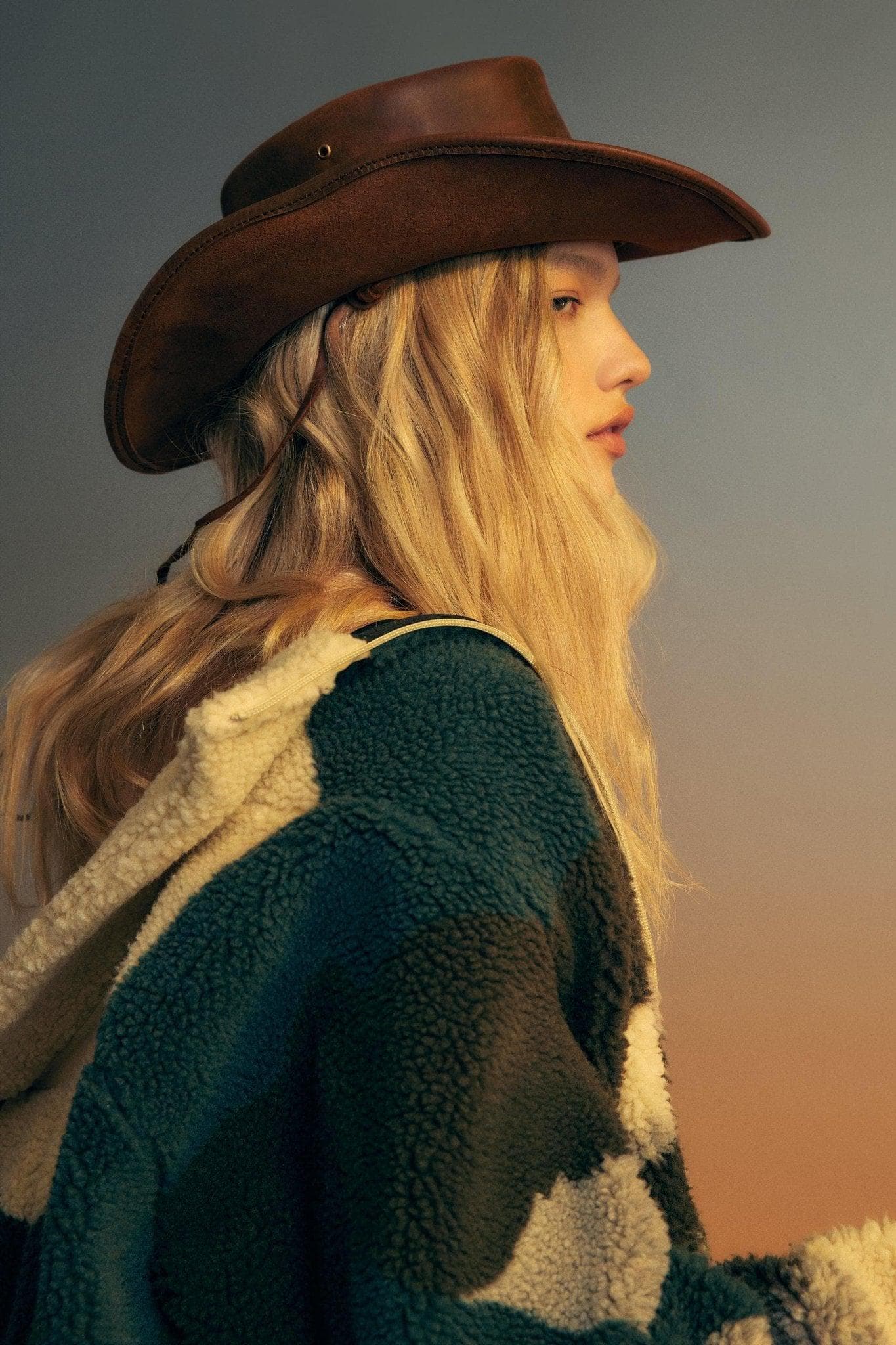 Veste en molleton éponge imprimé