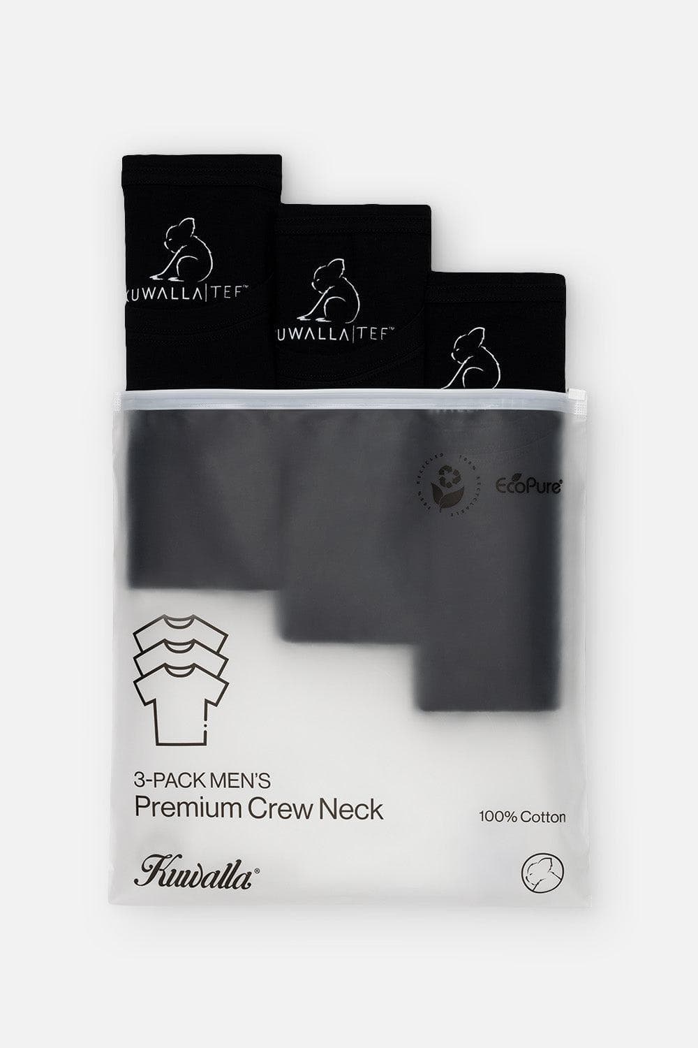 Ensemble de 3 T-shirts col rond