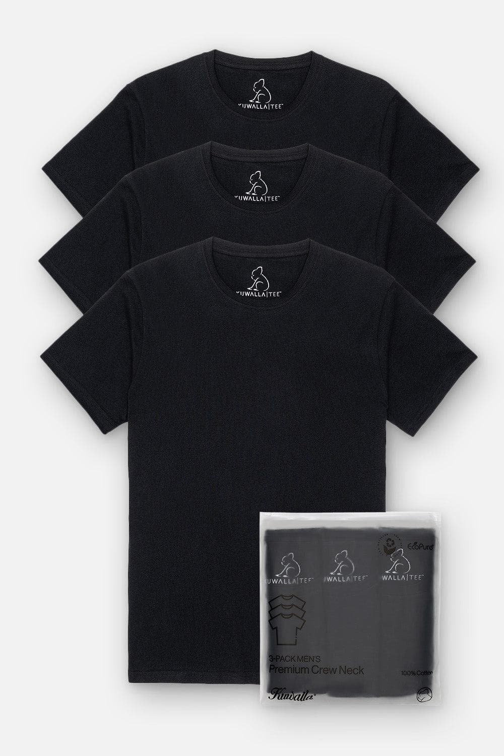 Ensemble de 3 T-shirts col rond