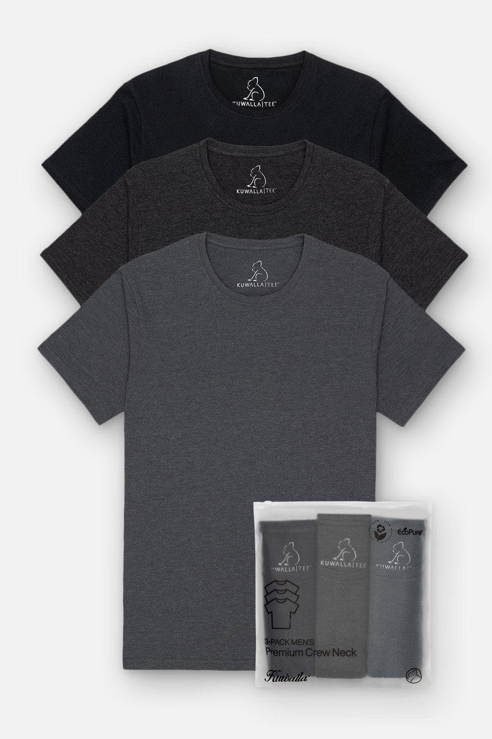 Ensemble de 3 T-shirts col rond