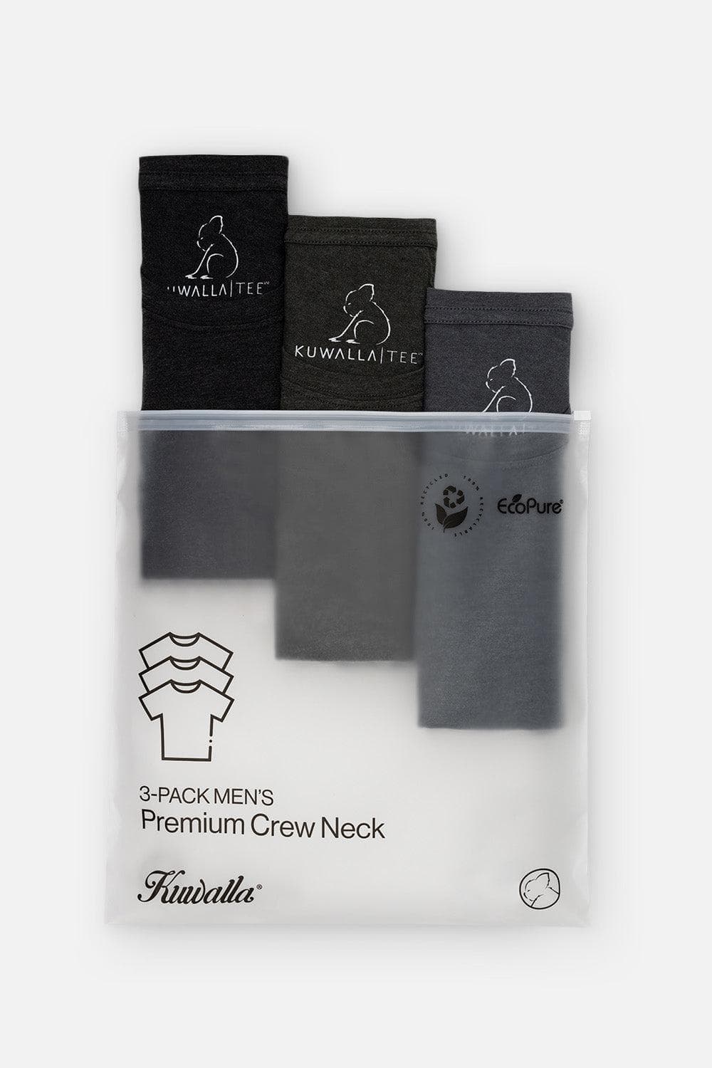 Ensemble de 3 T-shirts col rond