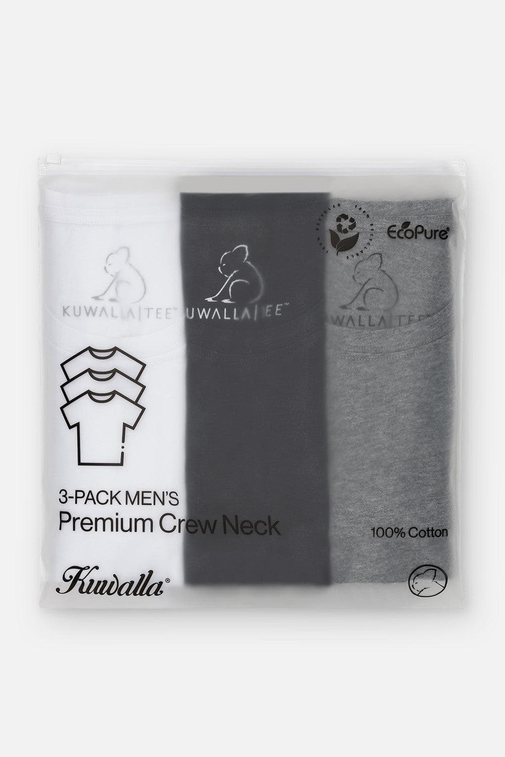 Ensemble de 3 T-shirts col rond