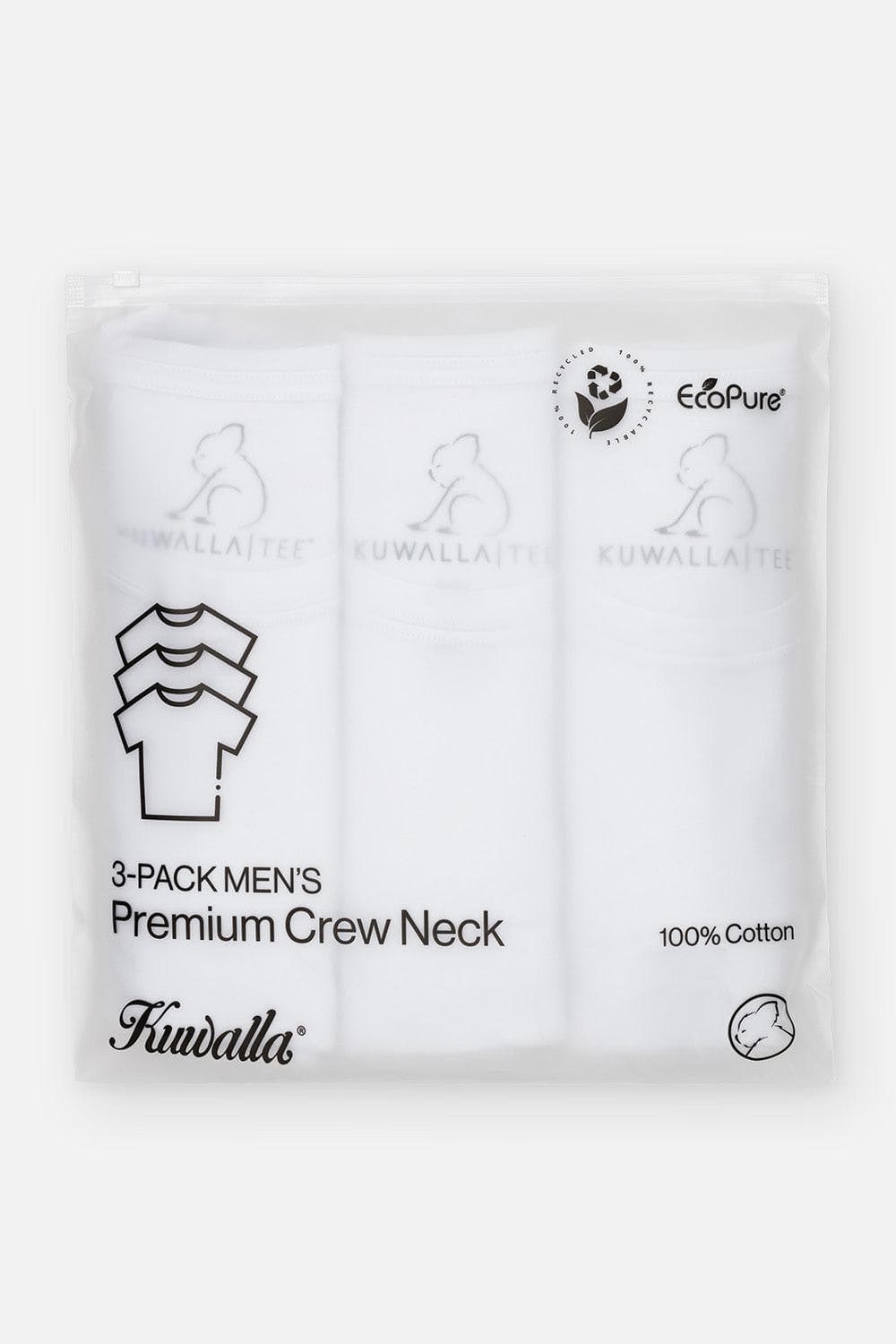 Ensemble de 3 T-shirts col rond