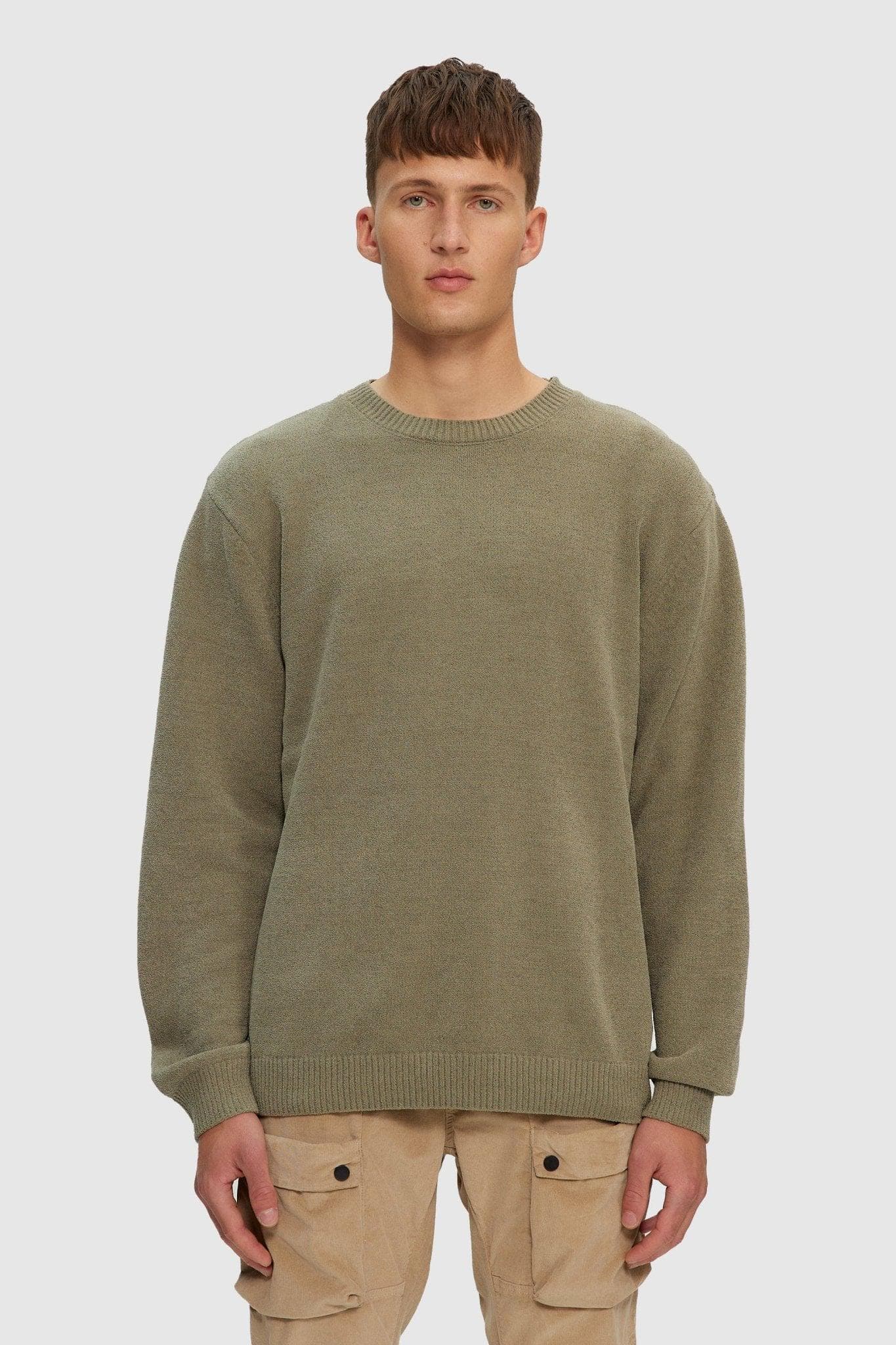 Textured Knit Crew Aloe⎟KUWALLA TEE