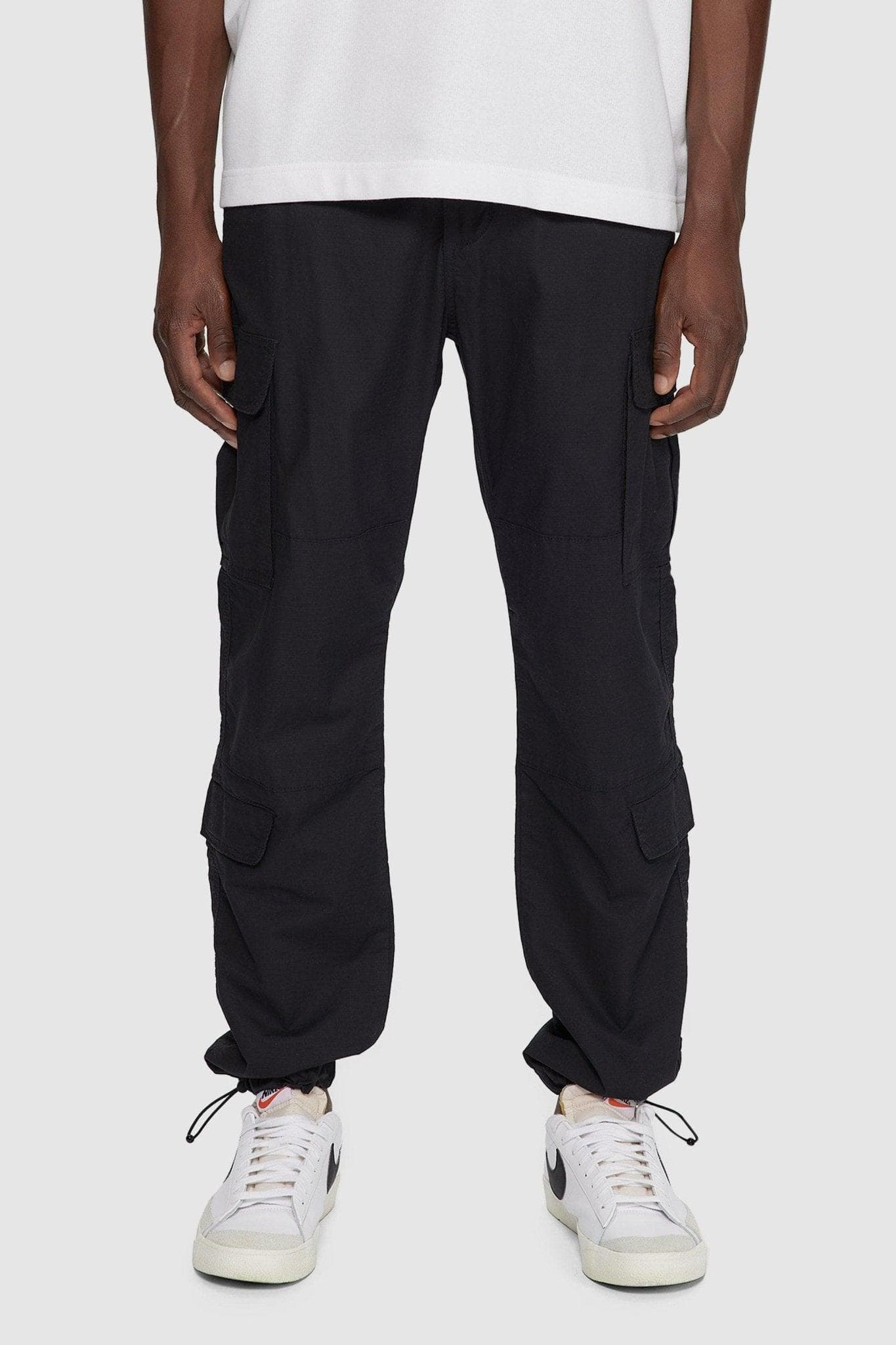 Double Cargo Pants Black KUWALLA TEE