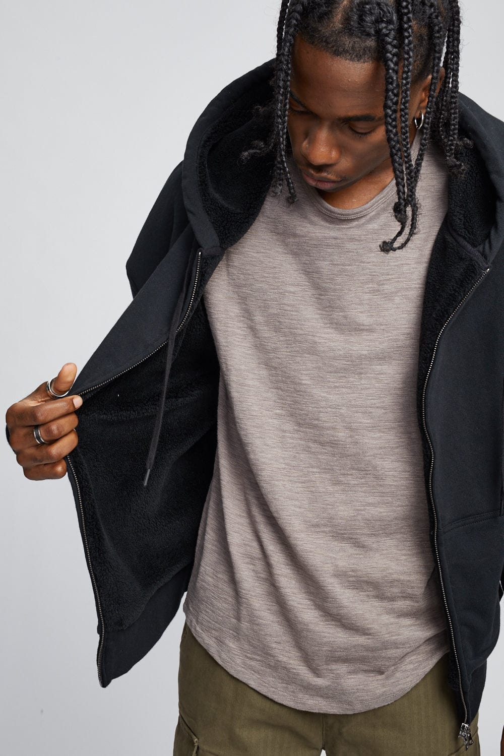 T-shirt flammé asymétrique