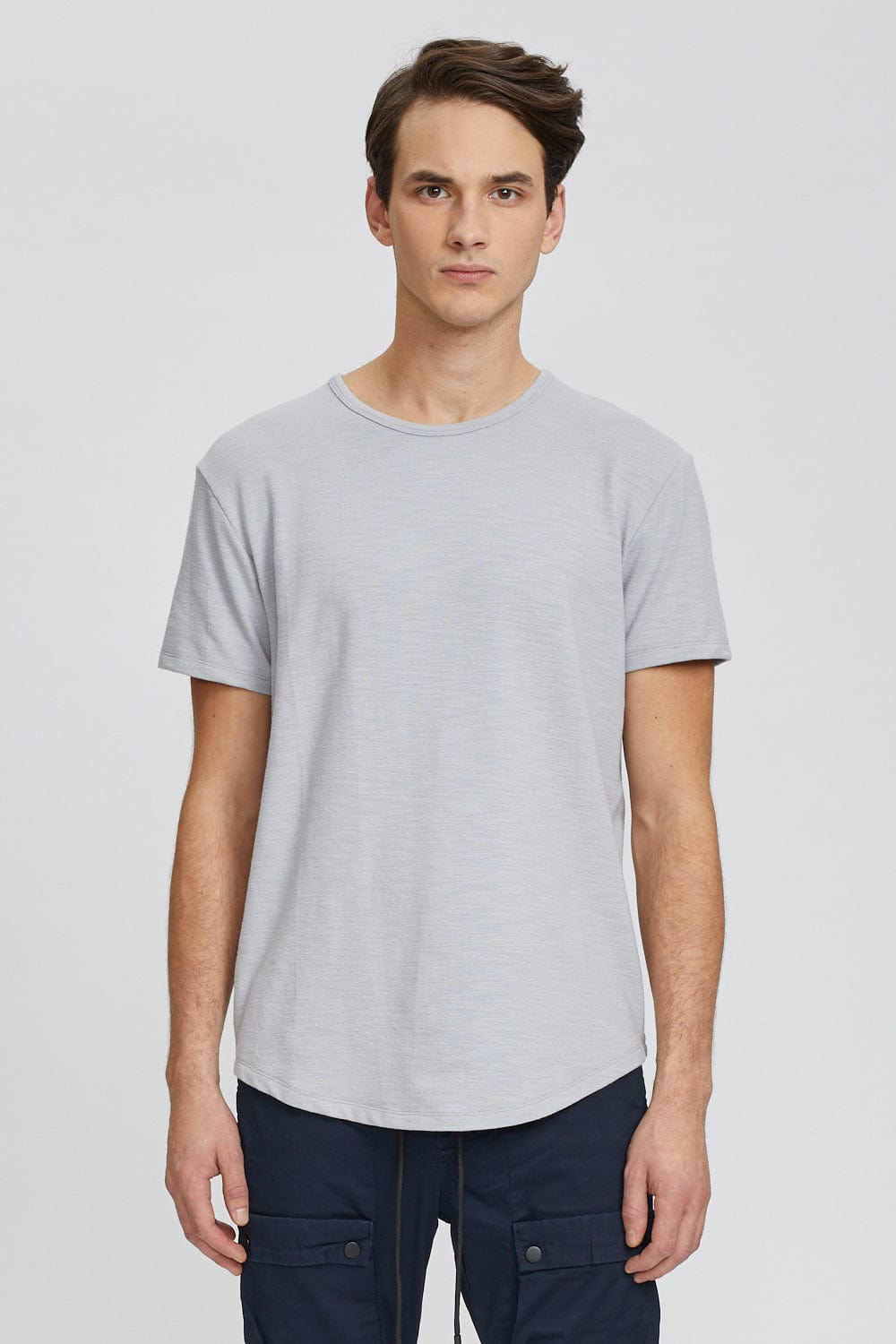 T-shirt flammé asymétrique