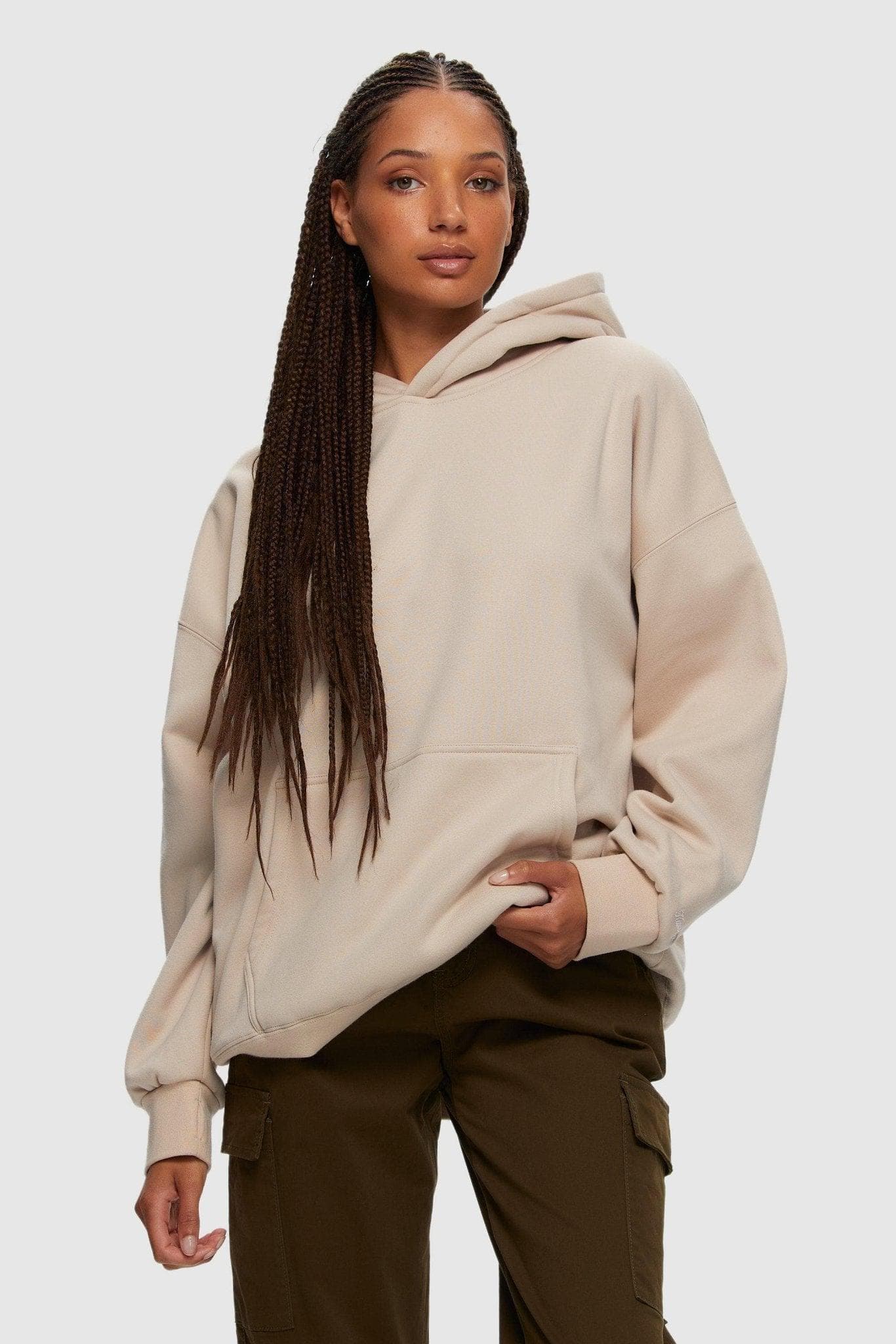 Boyfriend Hoodie Ivory Cream Kuwalla Tee