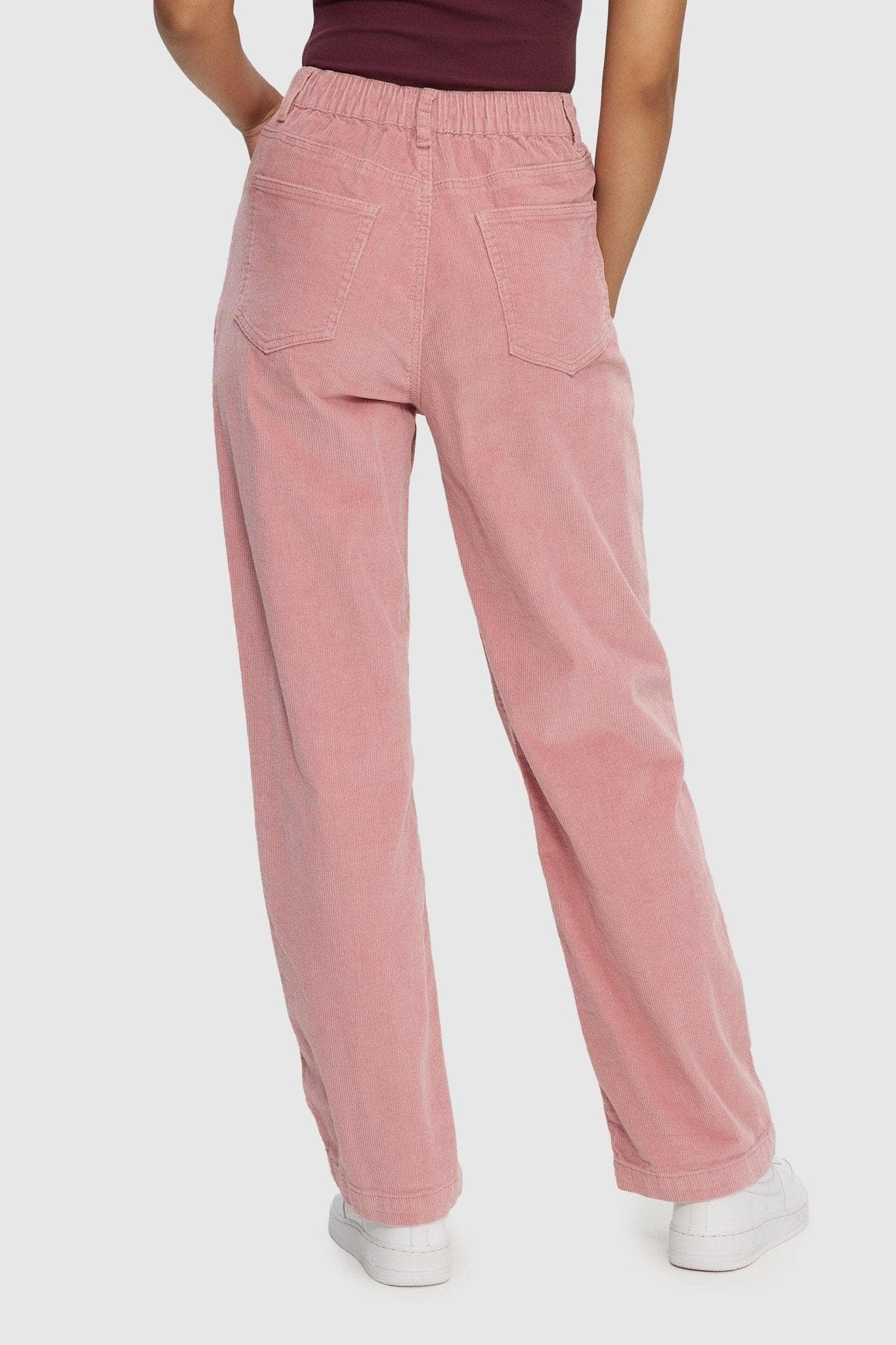 Pantalon évasé en velours côtelé