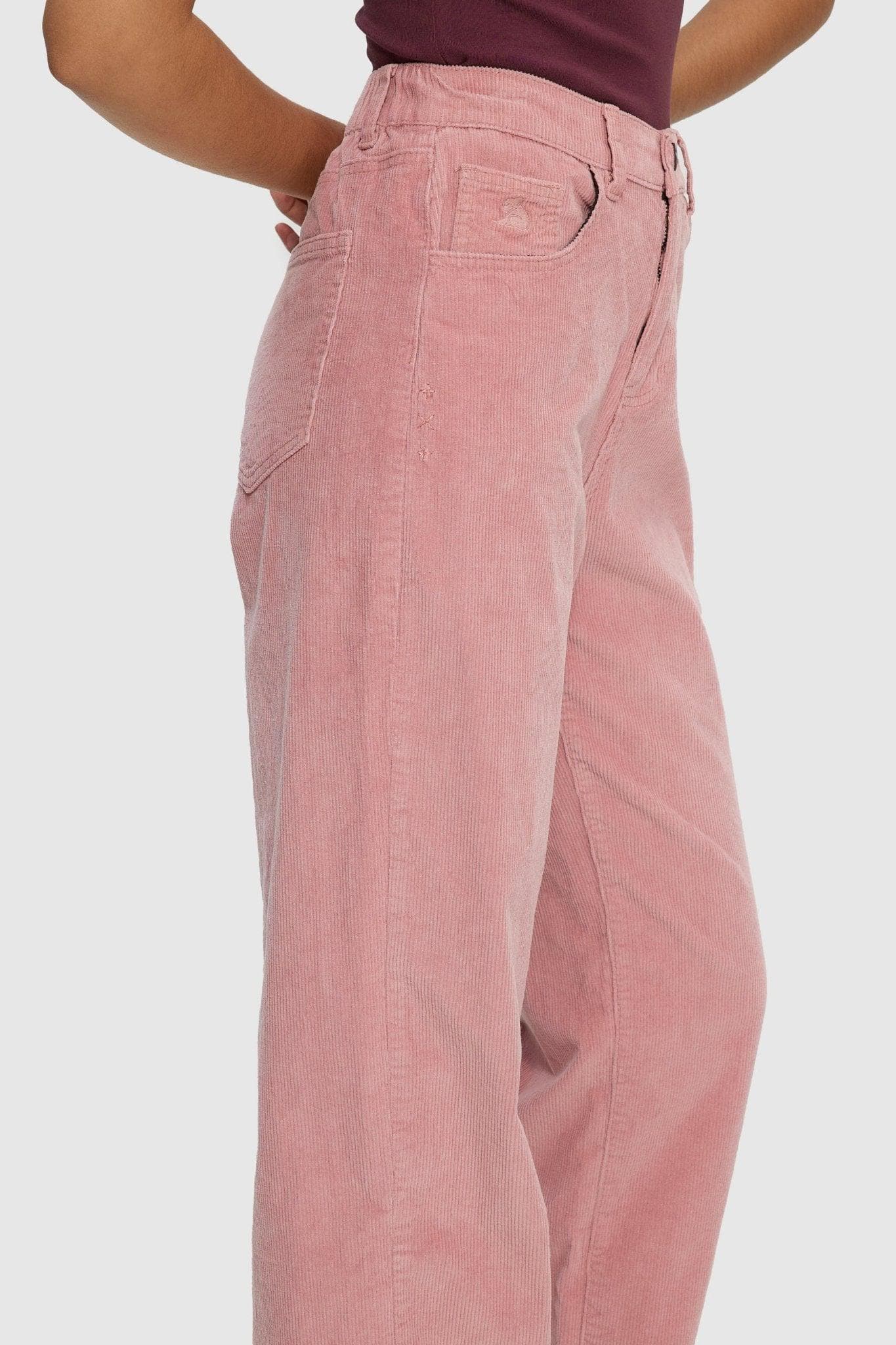 Pantalon évasé en velours côtelé