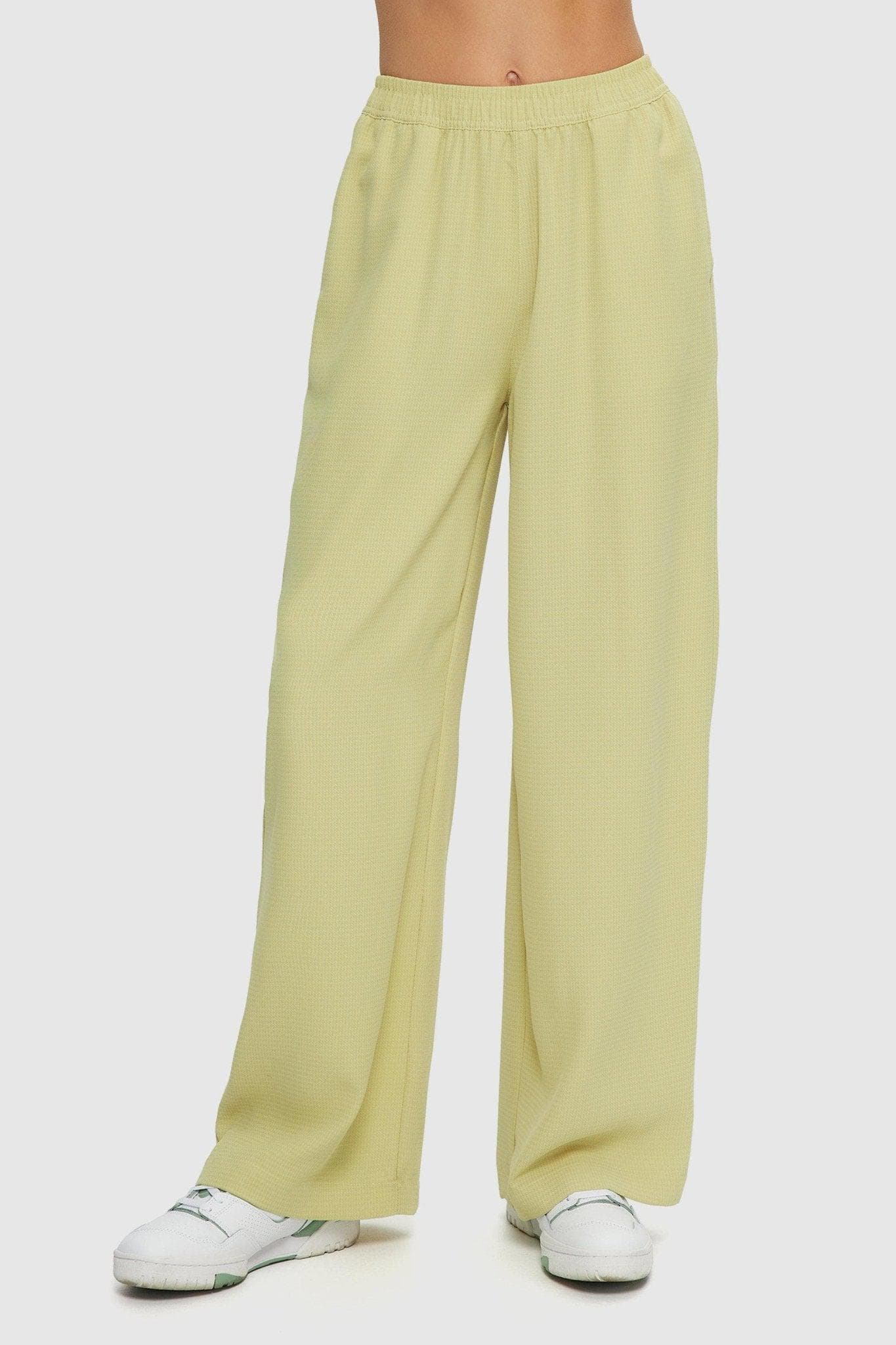 Wide Leg Beach Pants Lime Sorbet⎪KUWALLA TEE