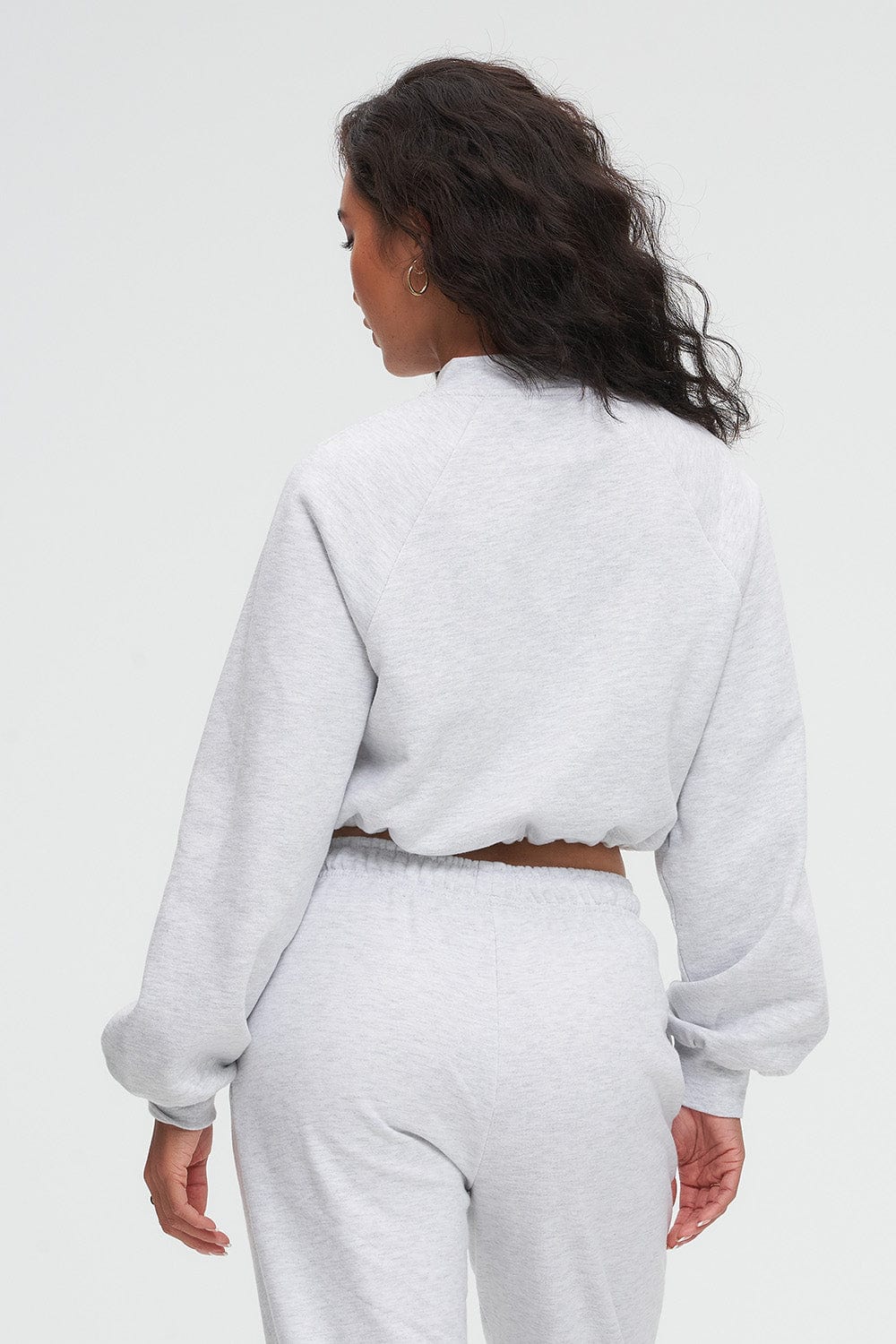 Pull Cord Mock Sweatshirt