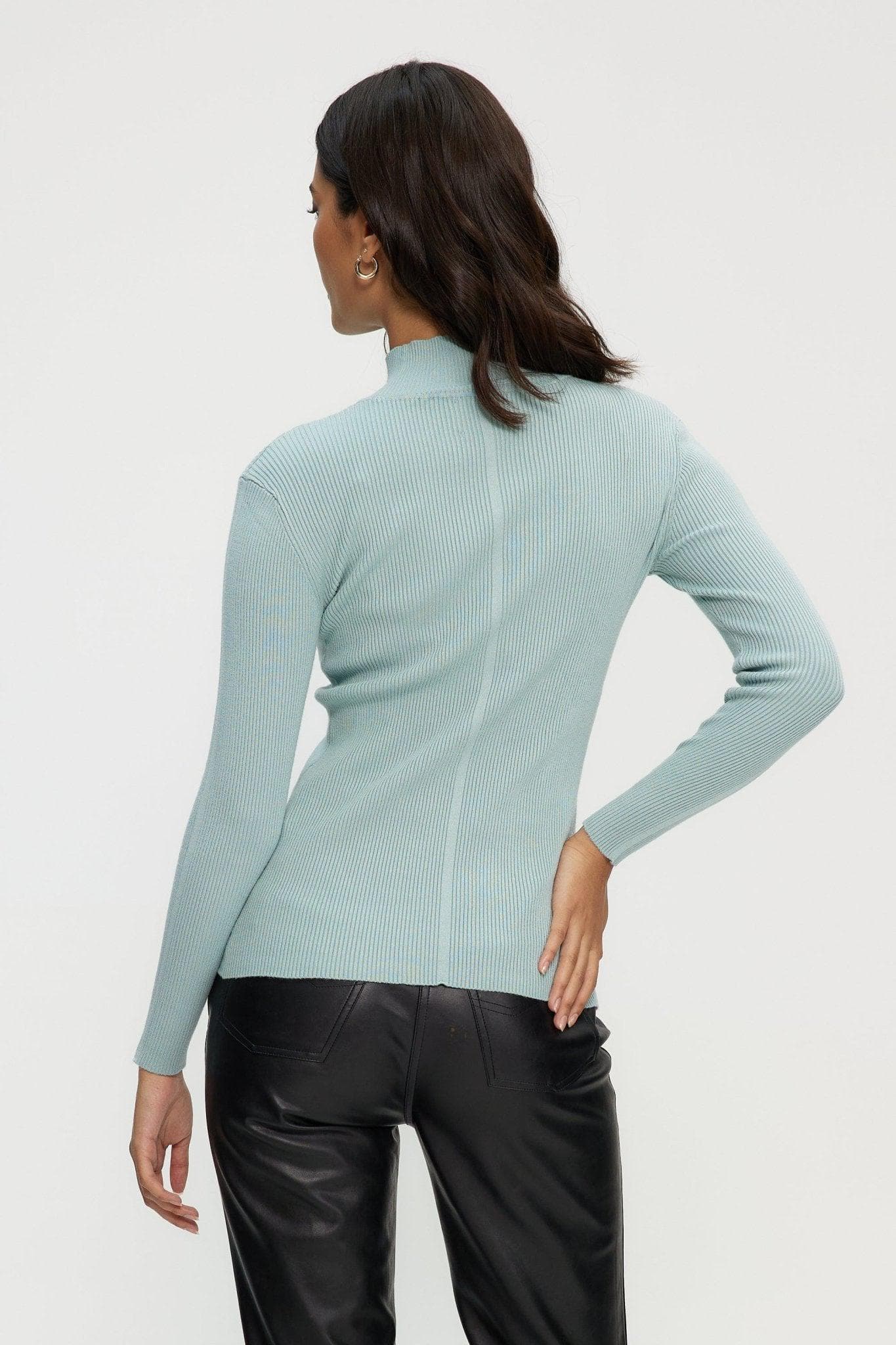 Slim Fit Mock Neck