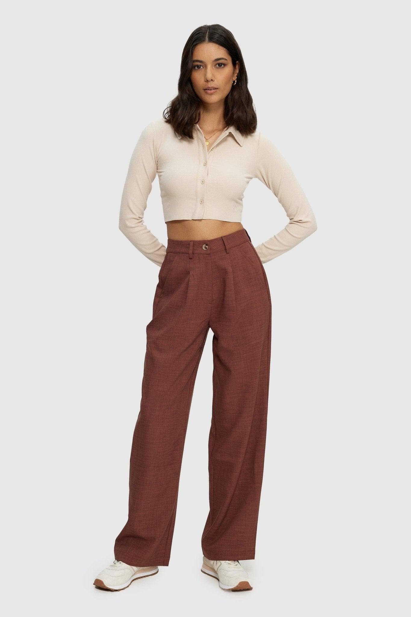 Wide Leg Pleat Pant