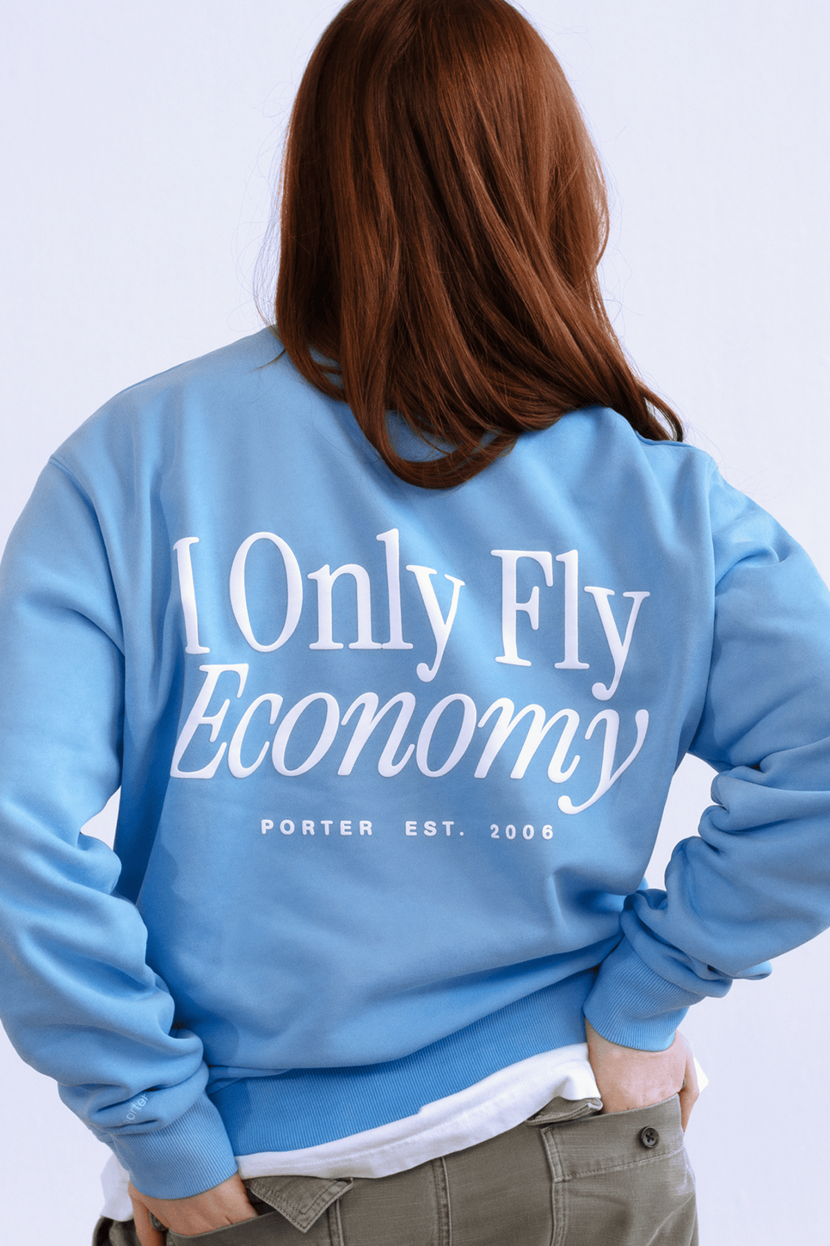 ‘I Only Fly Economy’ Cabin Crewneck
