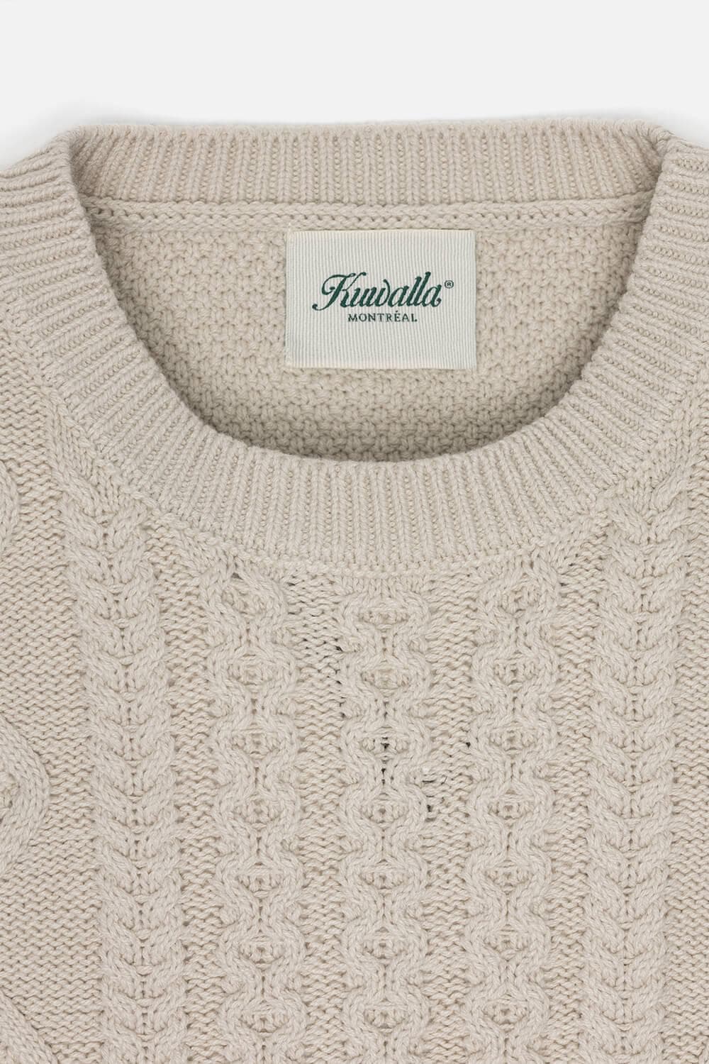 Cable Knit Sweater Birch⎟ KUWALLA TEE