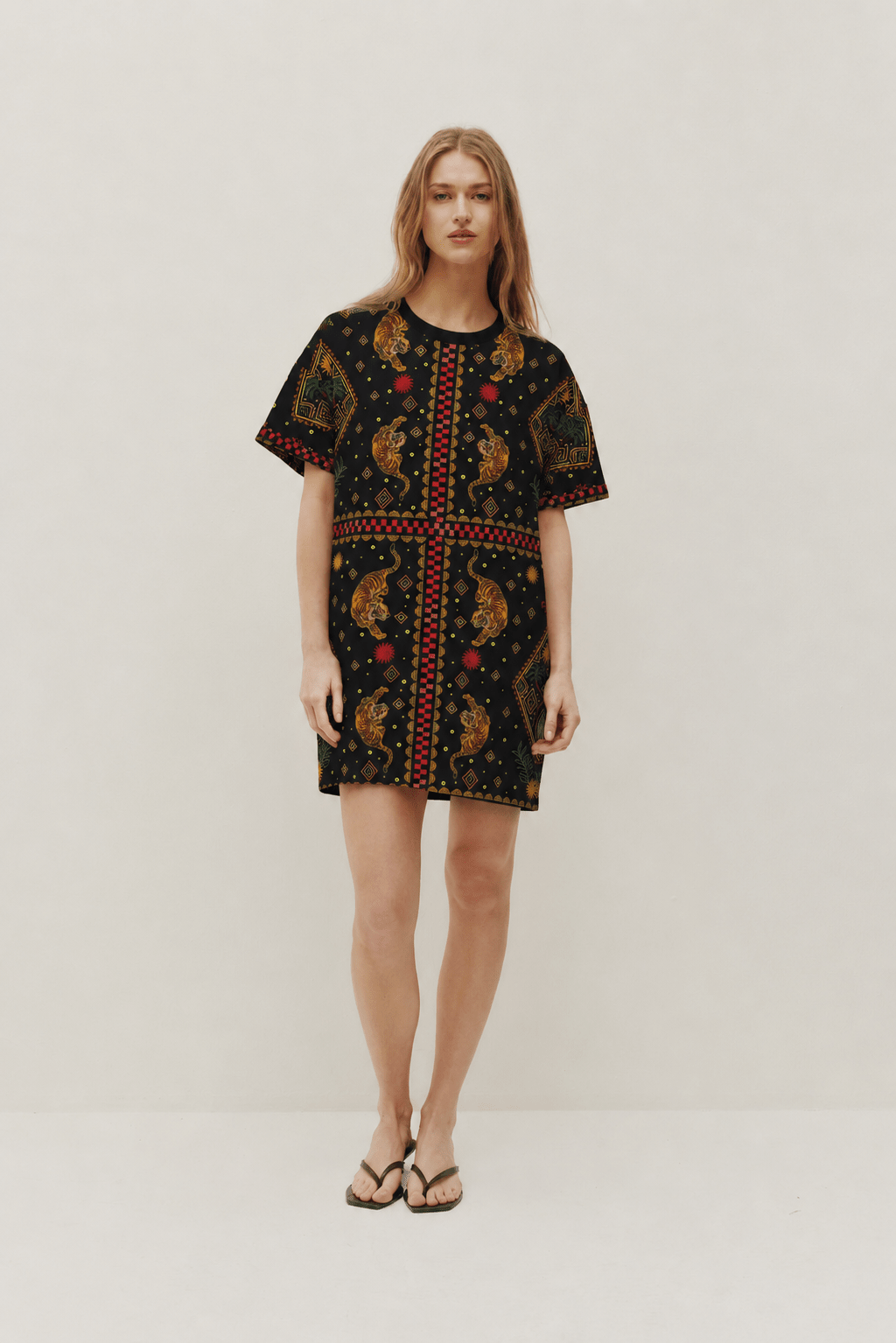 Robe T-shirt imprimée