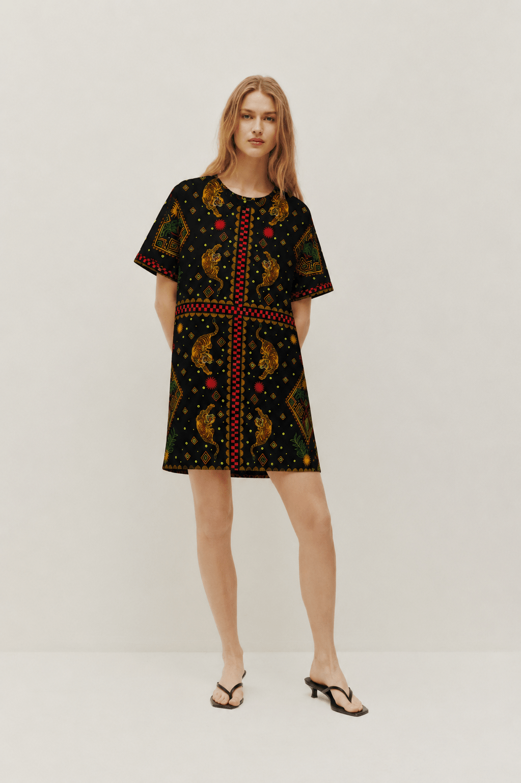 Robe T-shirt imprimée