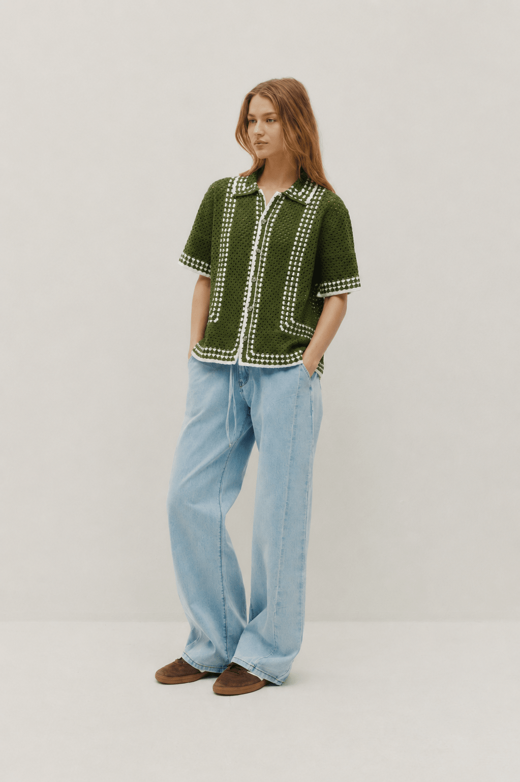 Knit Crochet Shirt