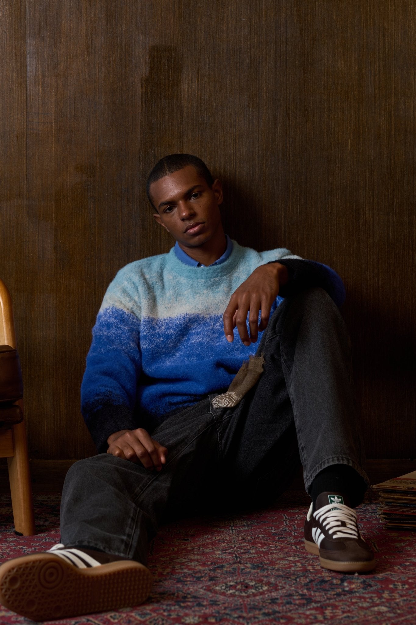 Gradient Knit Crew