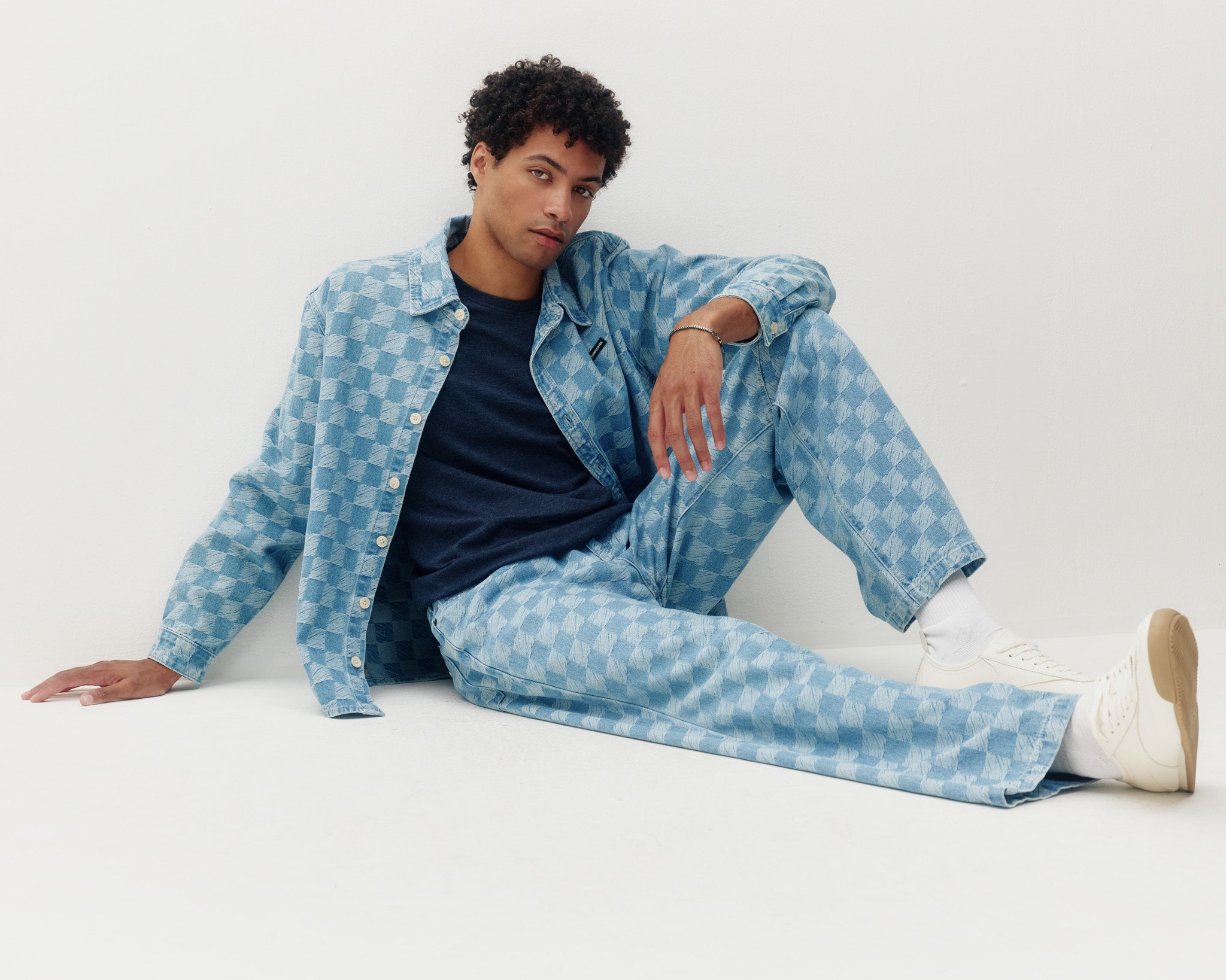 Checkered Denim Shirt