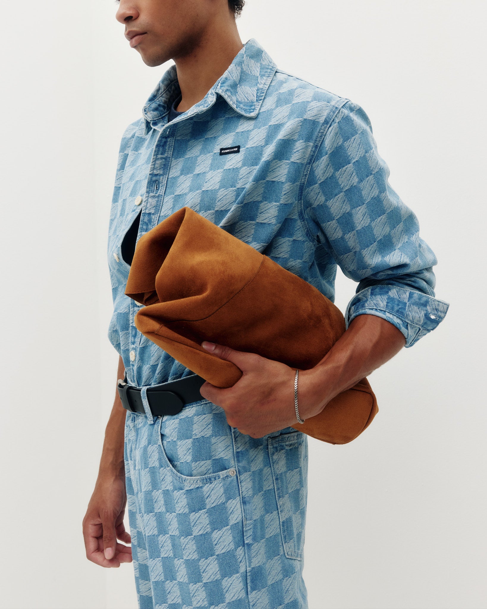 Checkered Denim Shirt