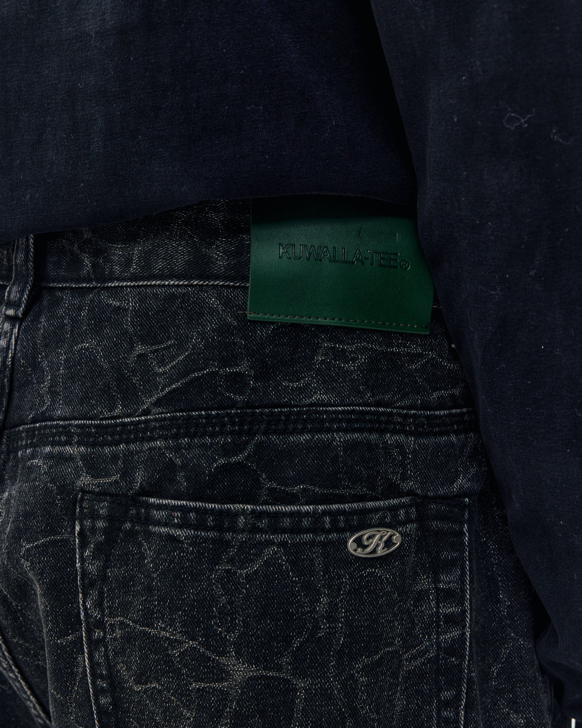 Crinkle Baggy Denim