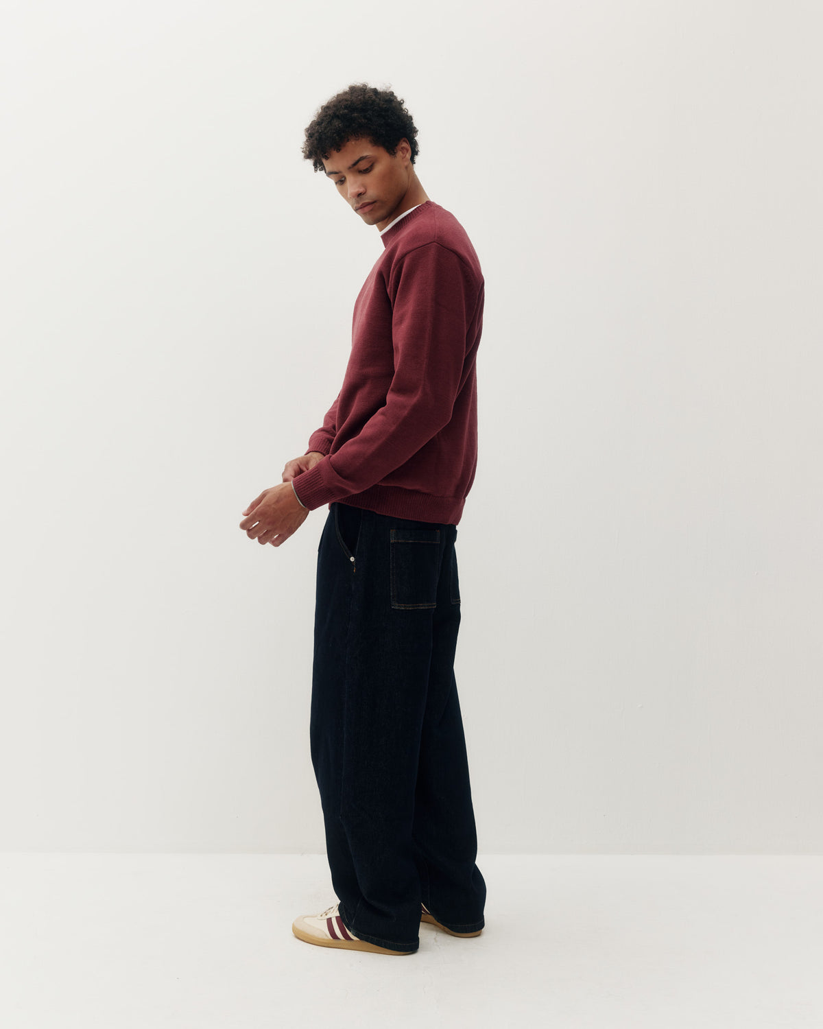 Textured Knit Crew
