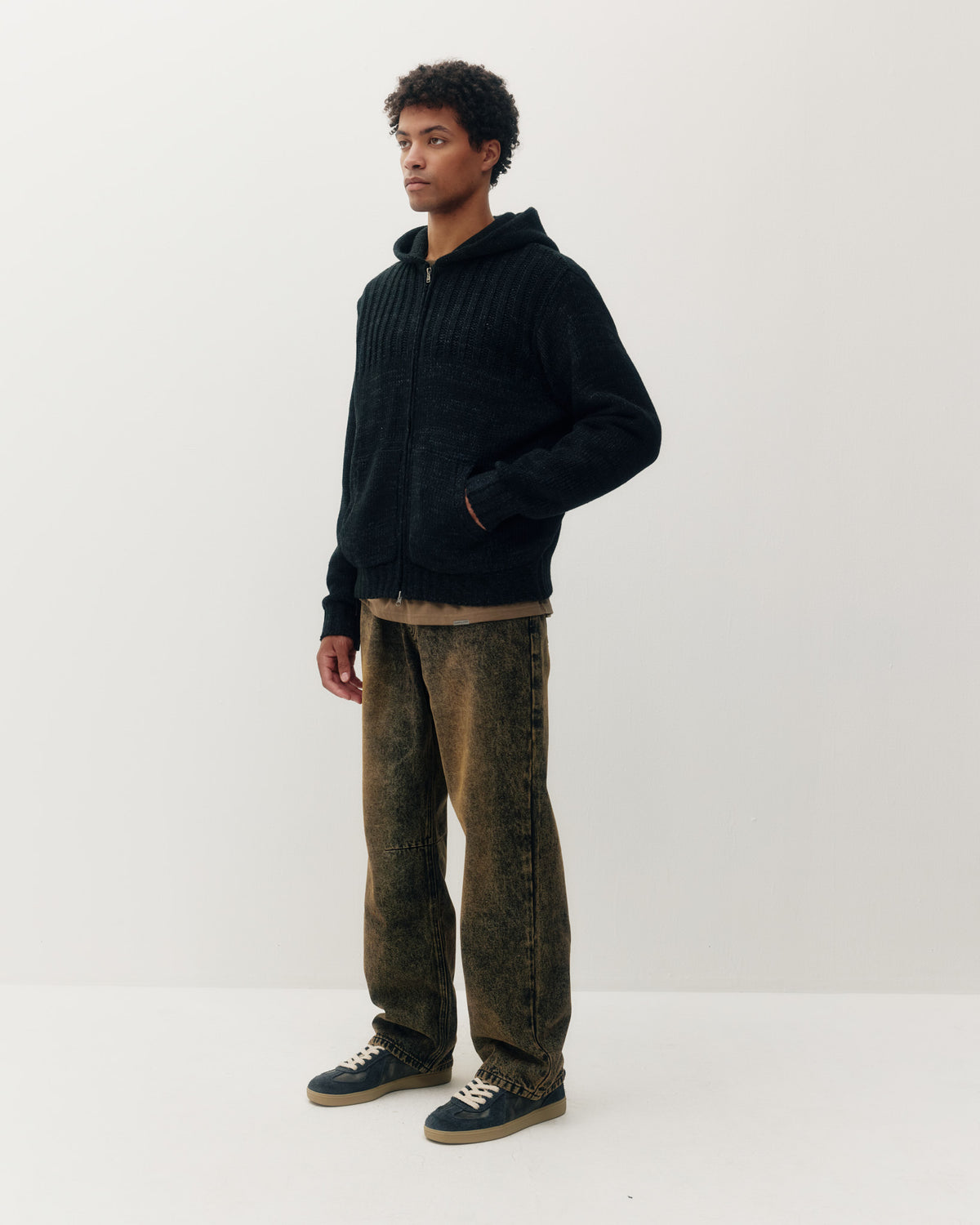 Knitted Zip Hoodie