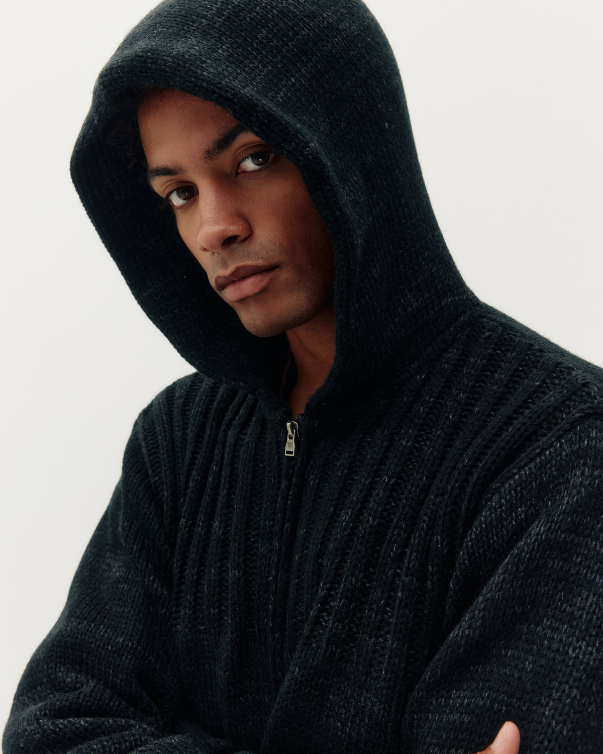 Knitted Zip Hoodie