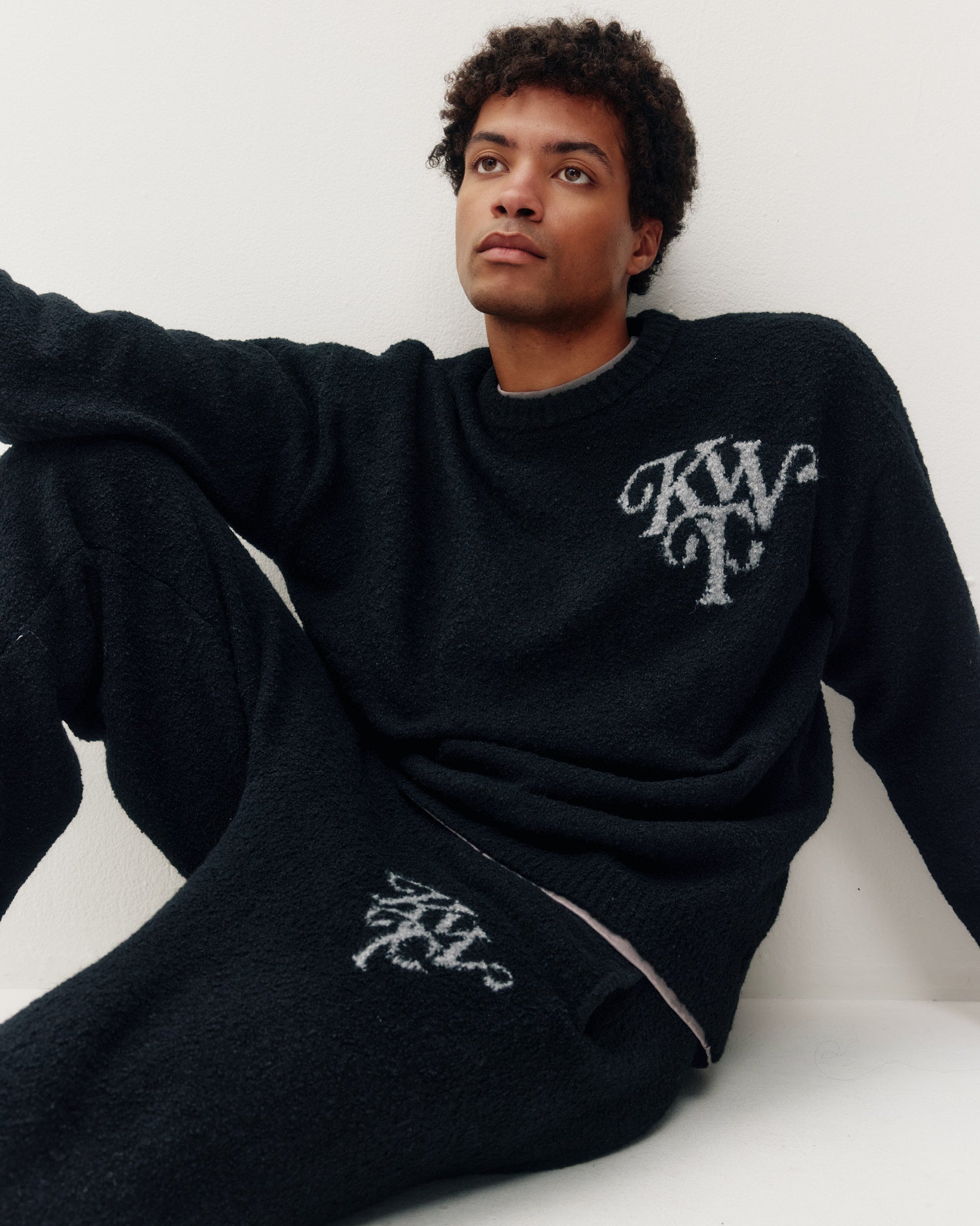 Monogram Knit Crew