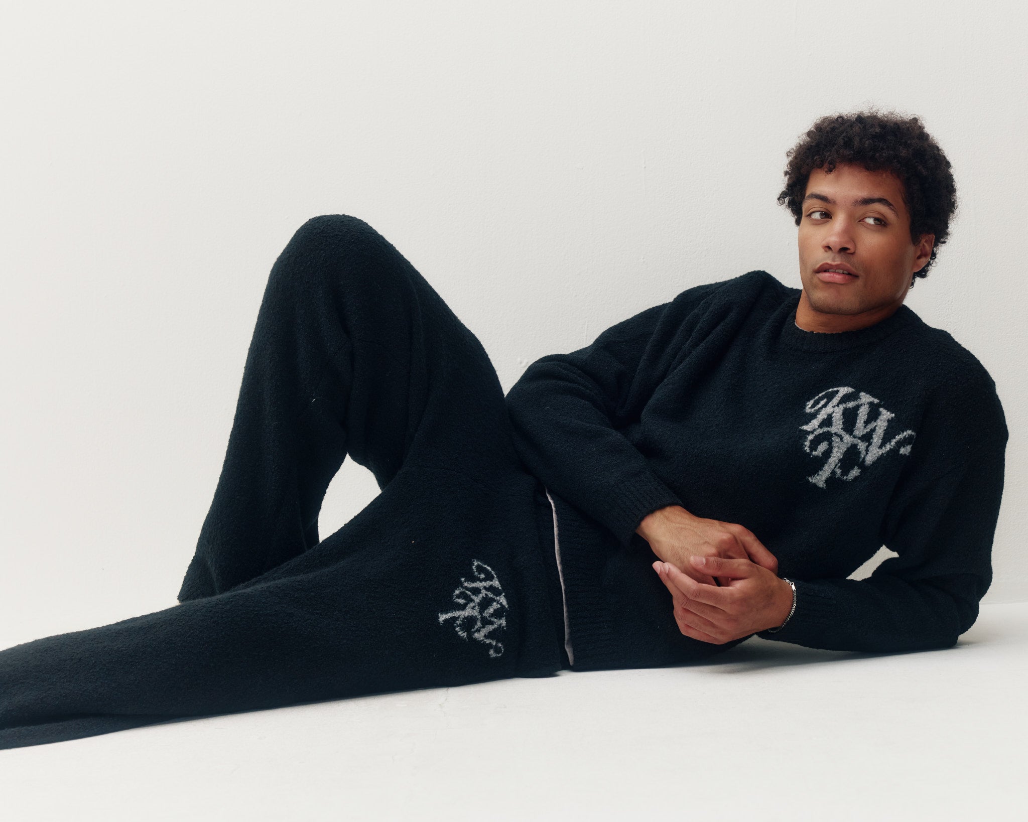 Monogram Knit Crew