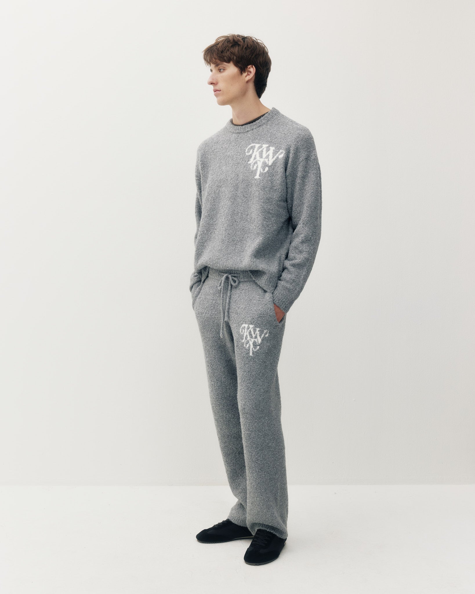 Monogram Knit Crew