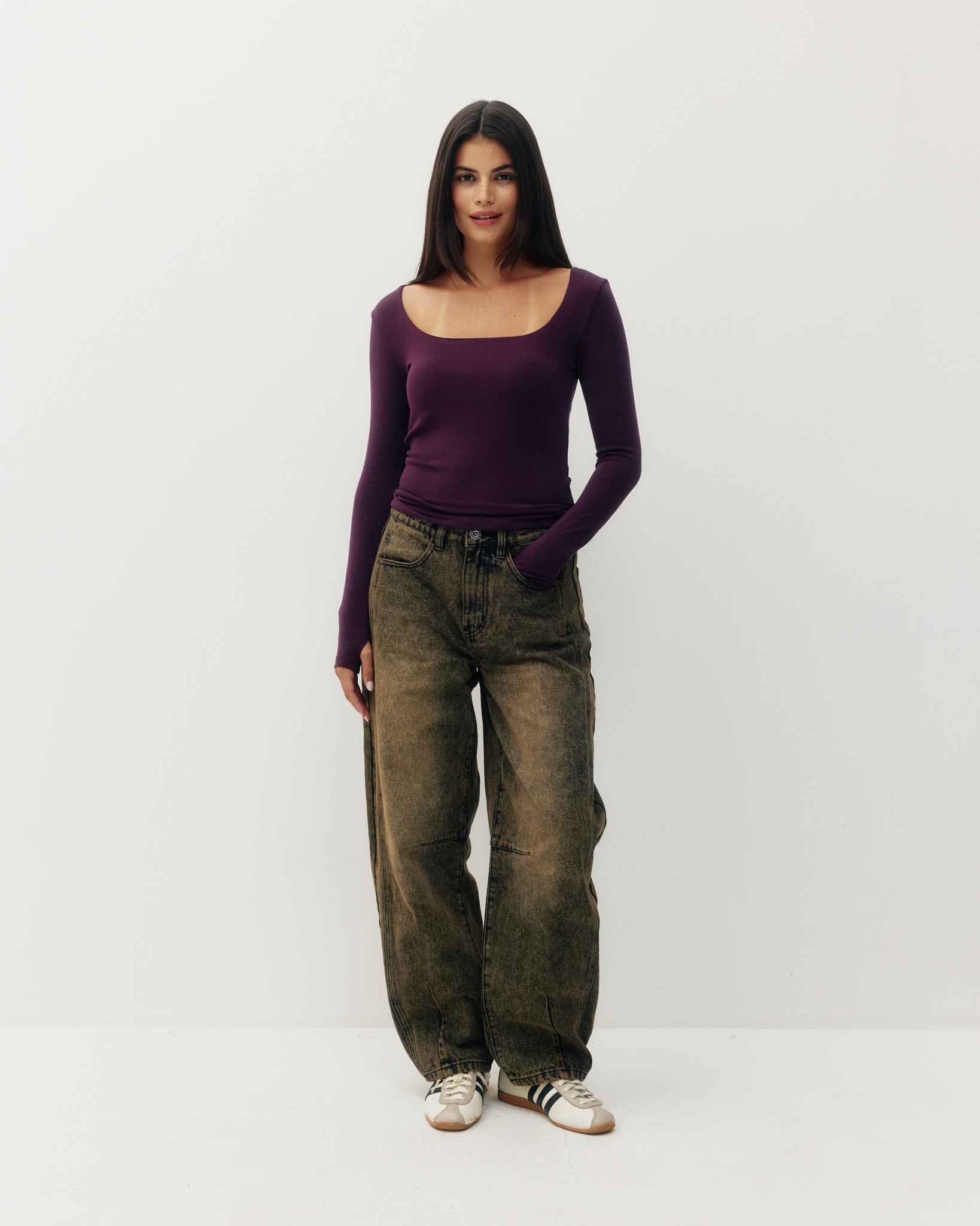 Maeve Lyocell Square Neck