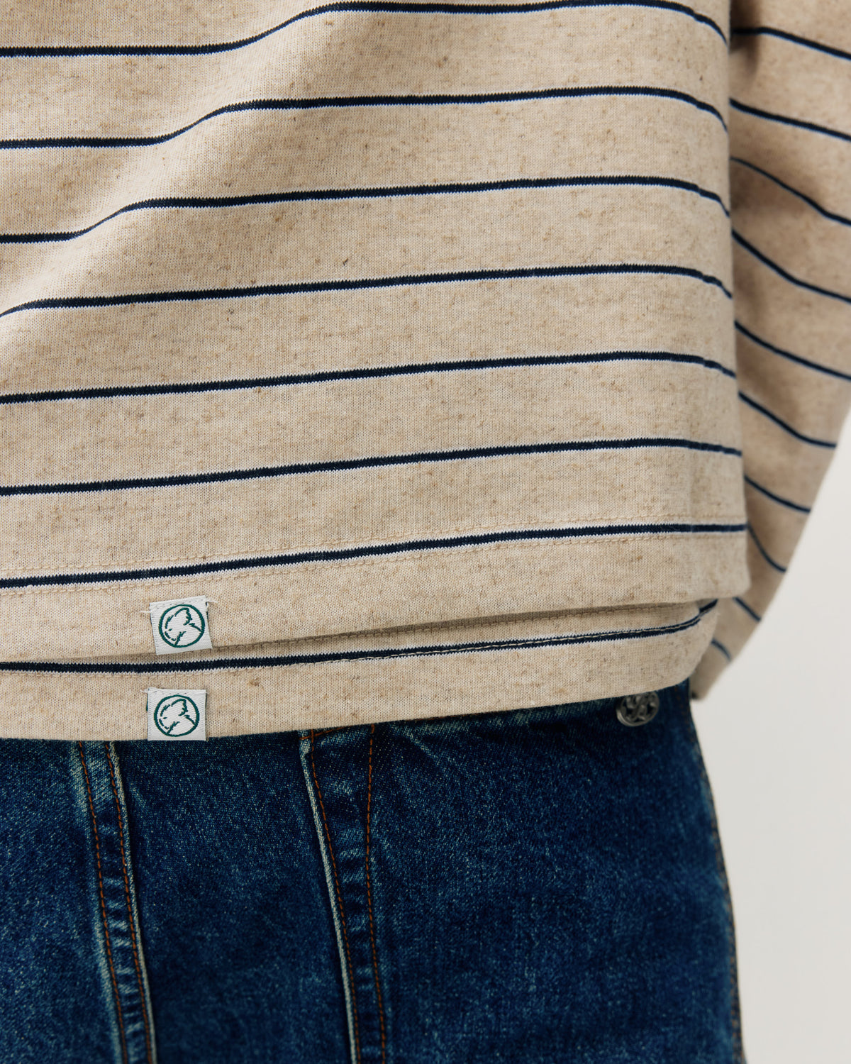 Long Sleeve Linen Stripe Tee