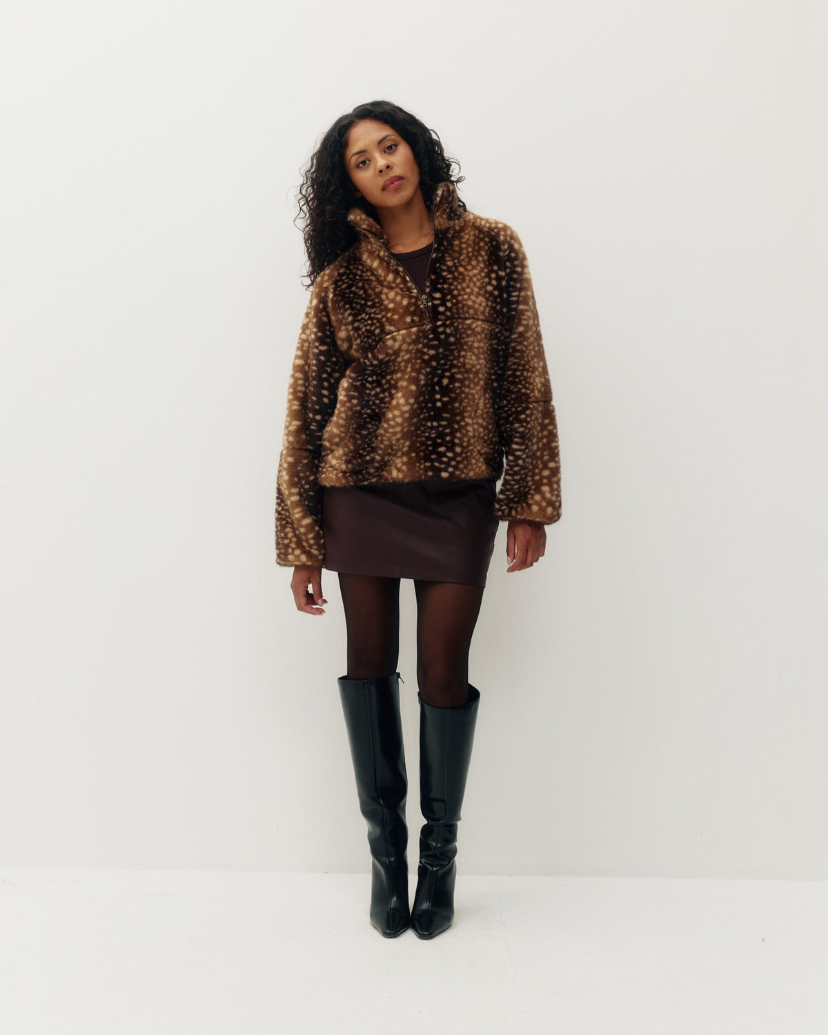 Tachette Faux-Fur Zipup
