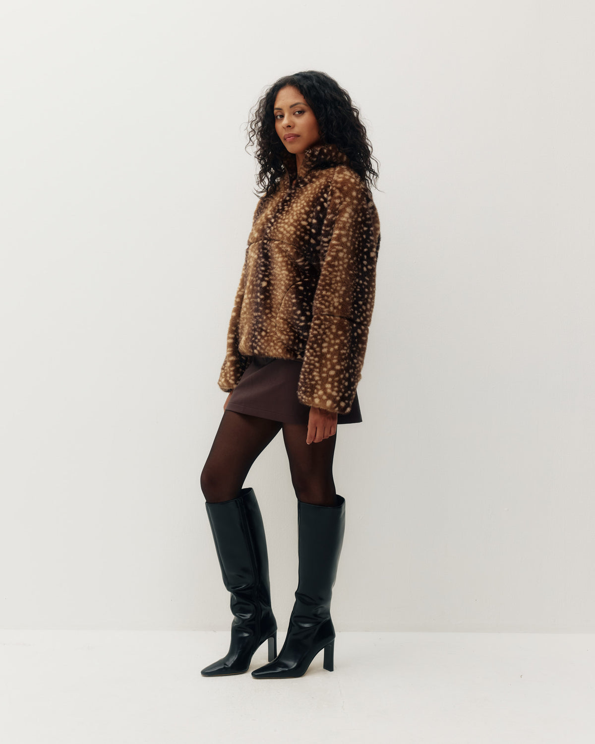 Tachette Faux-Fur Zipup