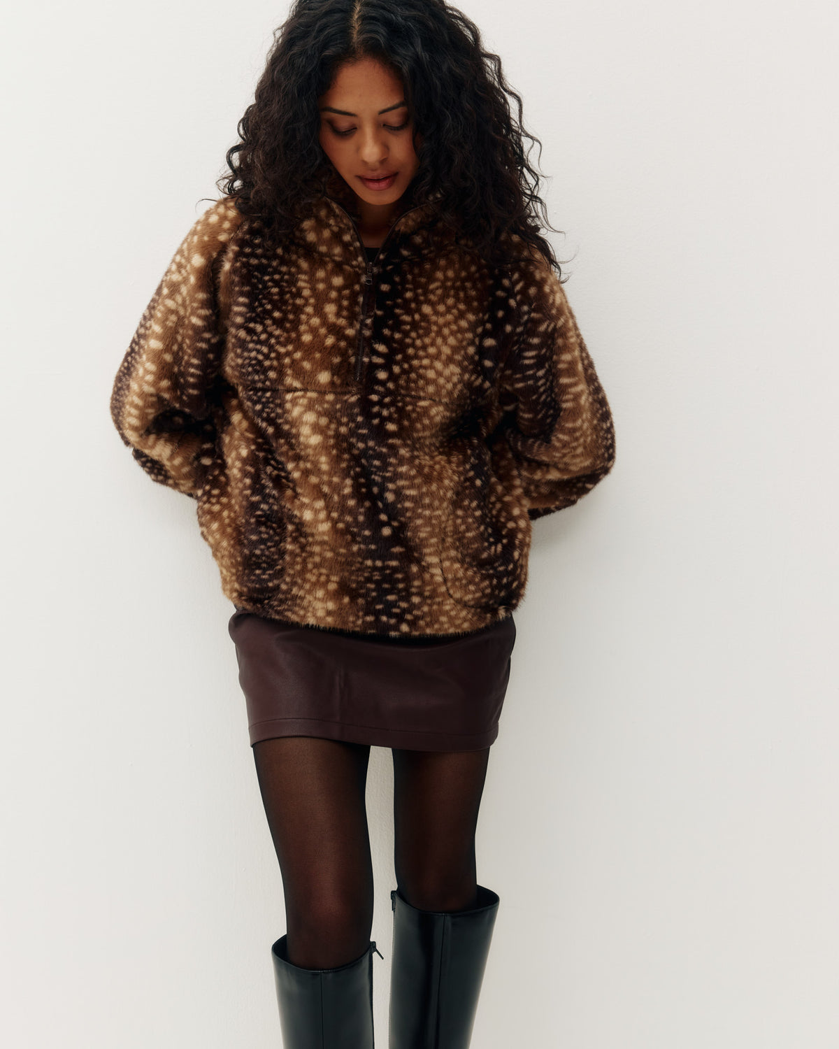 Tachette Faux-Fur Zipup