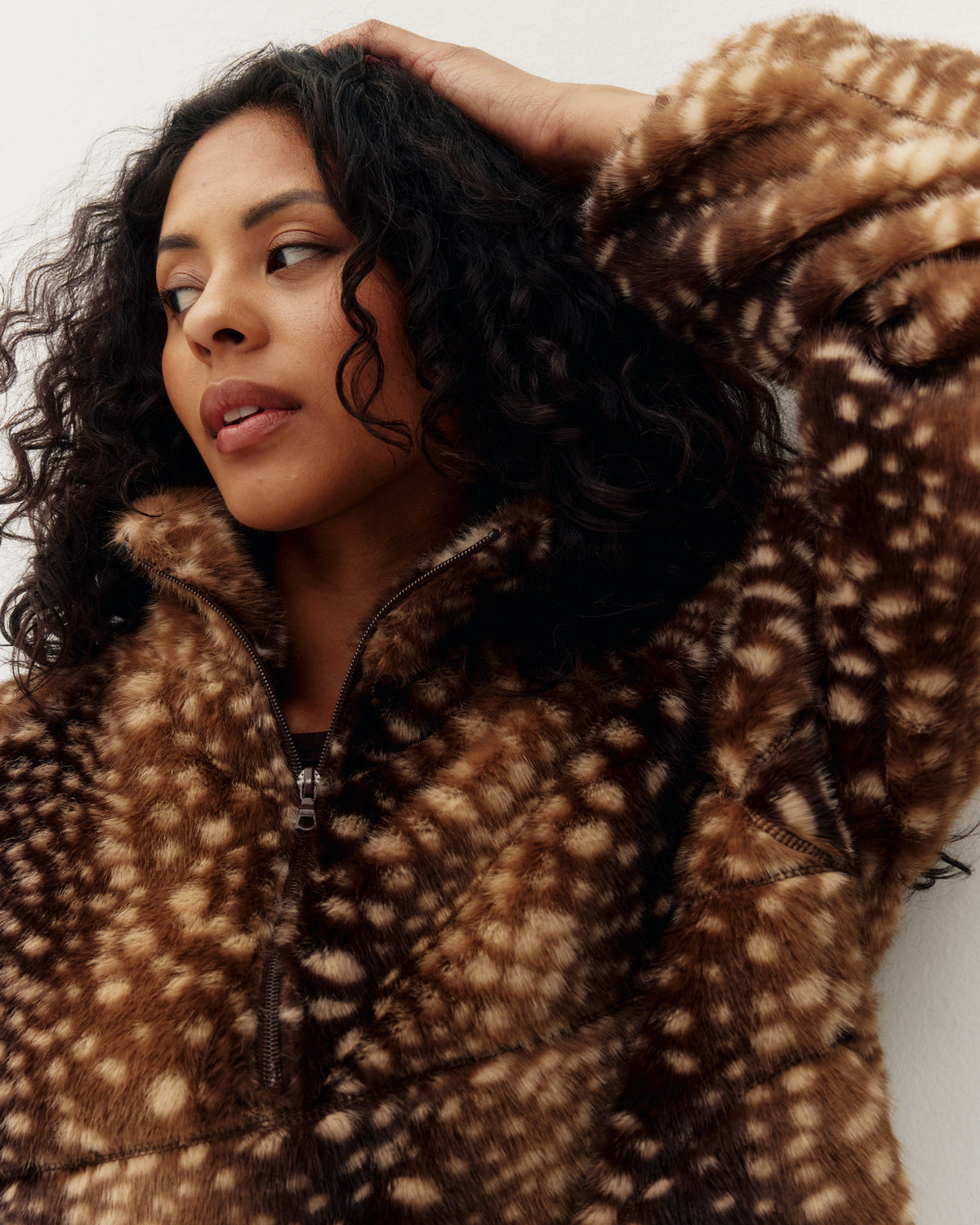 Tachette Faux-Fur Zipup