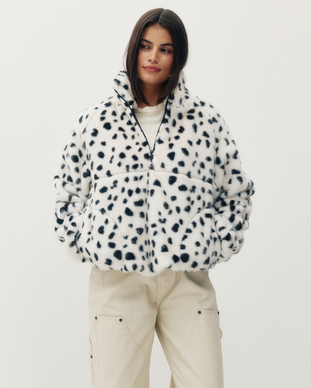 Tachette Faux-Fur Zipup