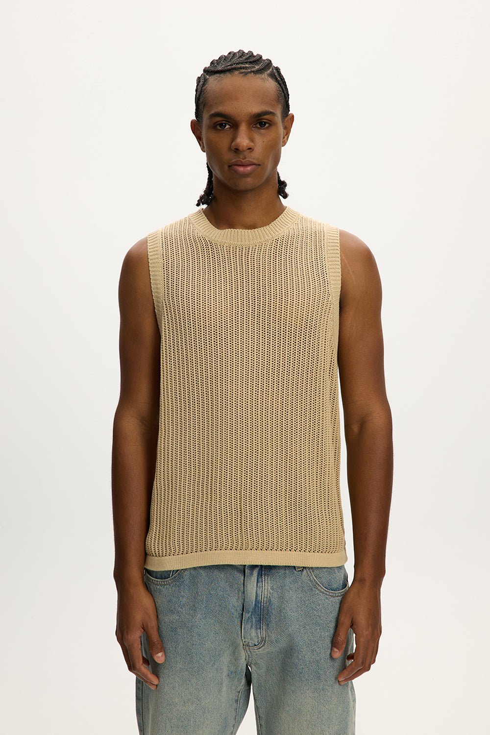 Knitted Sleeveless Vest