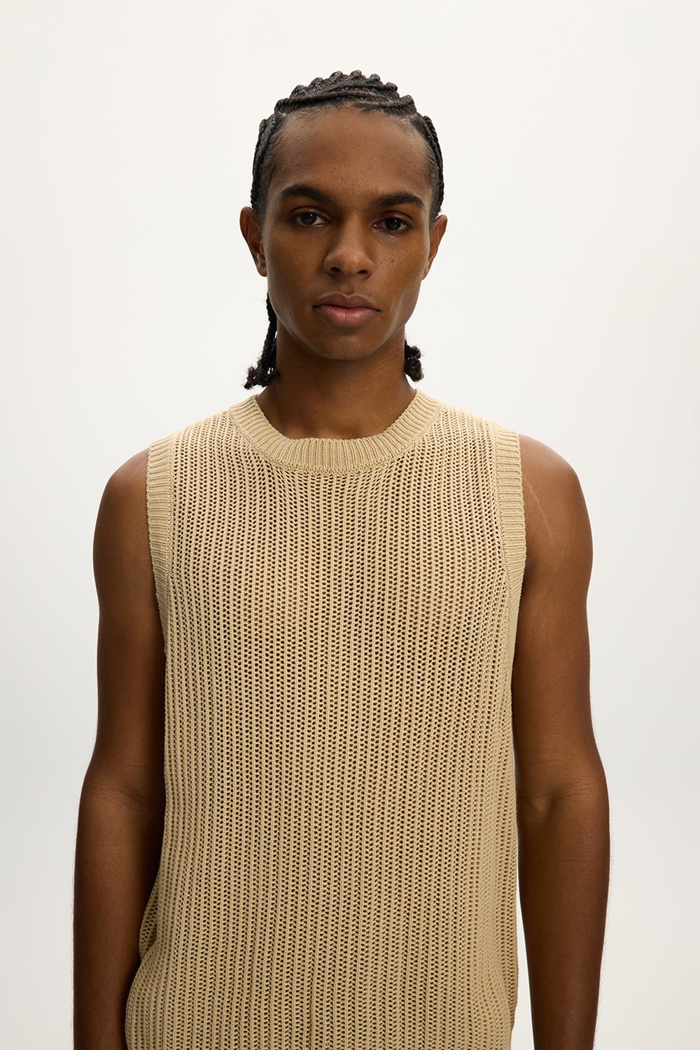 Knitted Sleeveless Vest