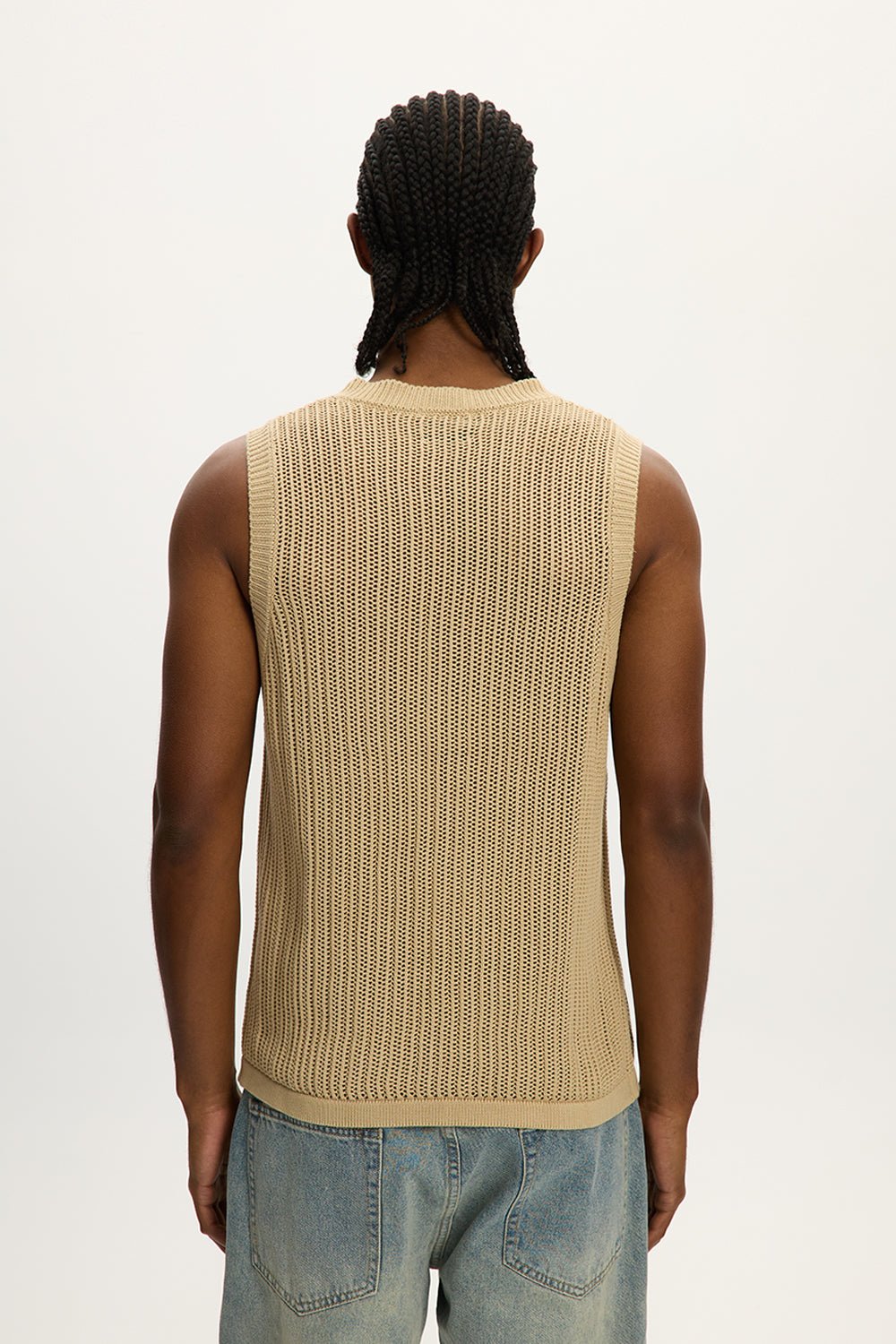 Knitted Sleeveless Vest