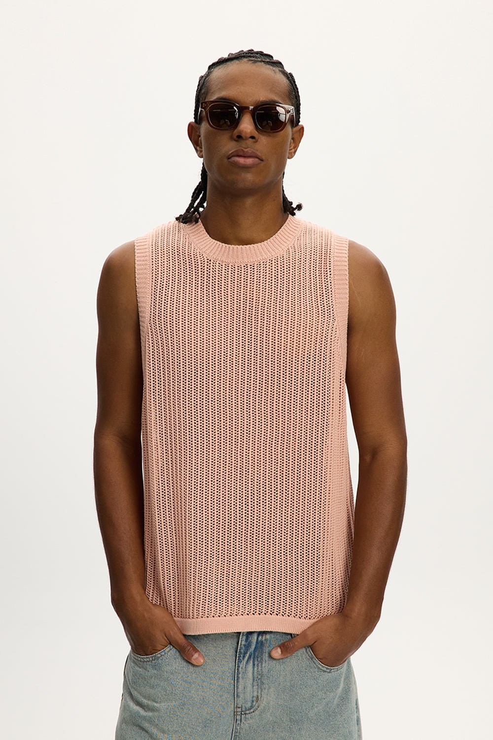 Knitted Sleeveless Vest